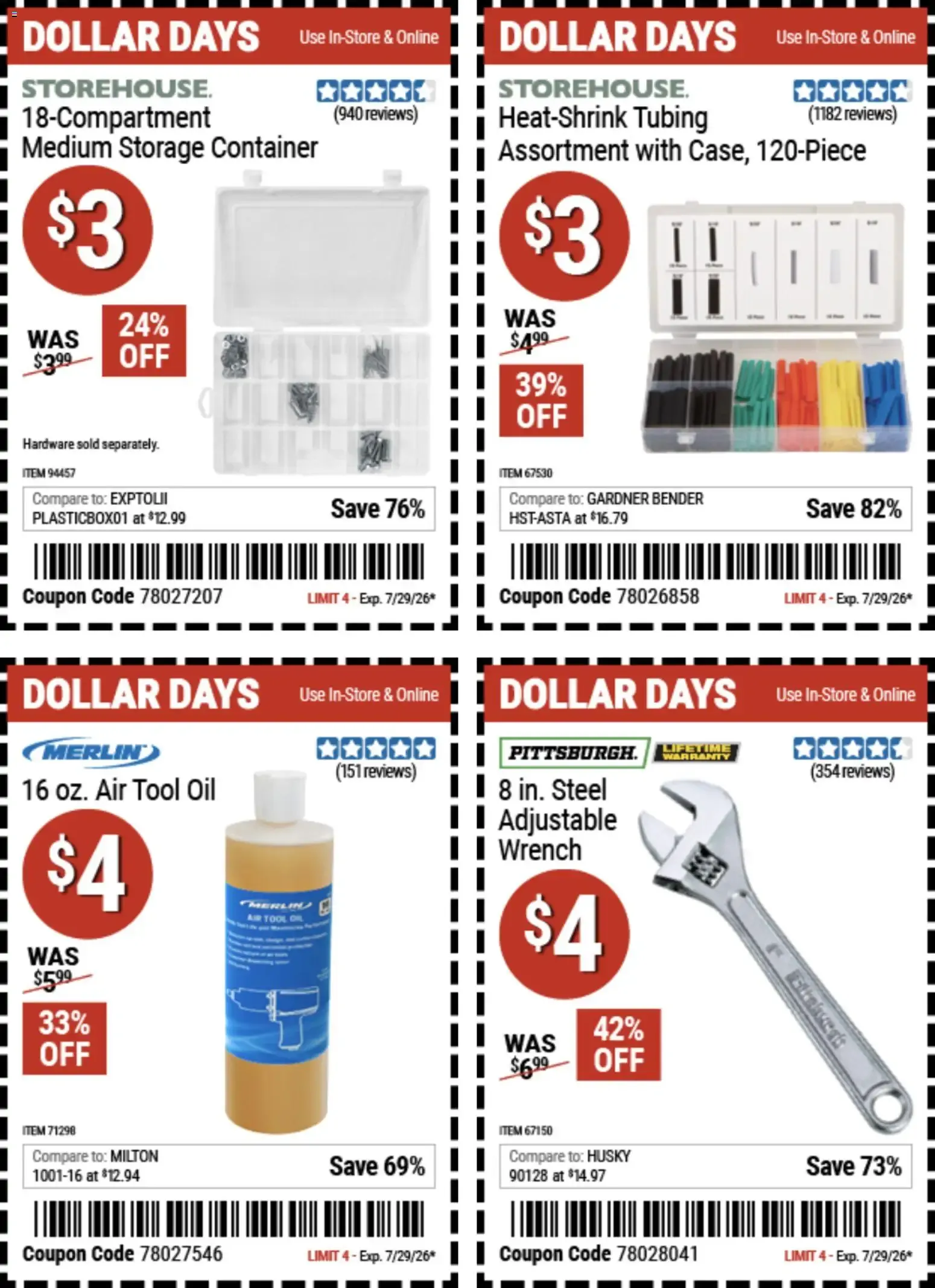 Weekly ad Harbor Freight Dollar Days (07/16 - 07/29 2026) - Flyer from July 16 to July 29 2026 - Page 6
