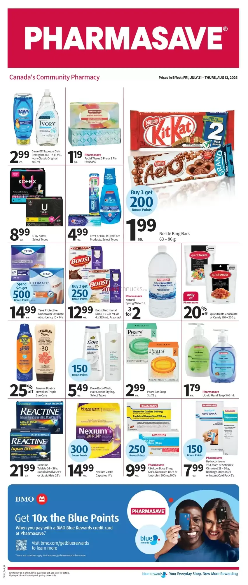 Pharmasave flyer from July 31 to August 13 2026 - flyer page 1