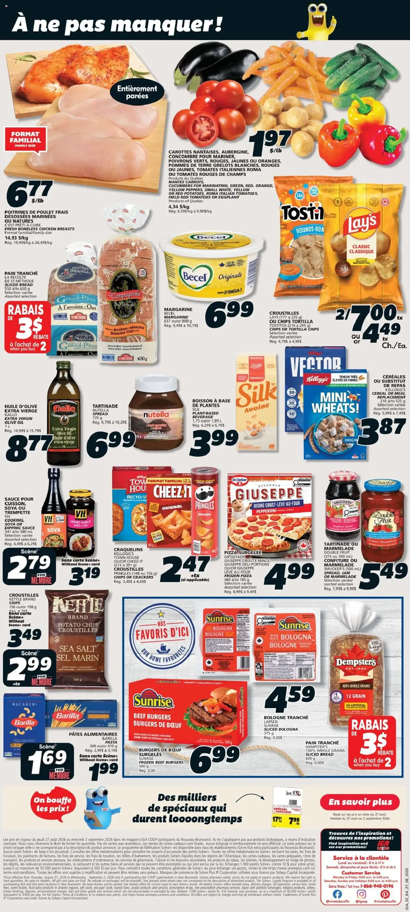 IGA weekly flyer / circulaire from Aug 27, 2026 > weekly specials & deals from August 27 to September 2 2026 - flyer page 2