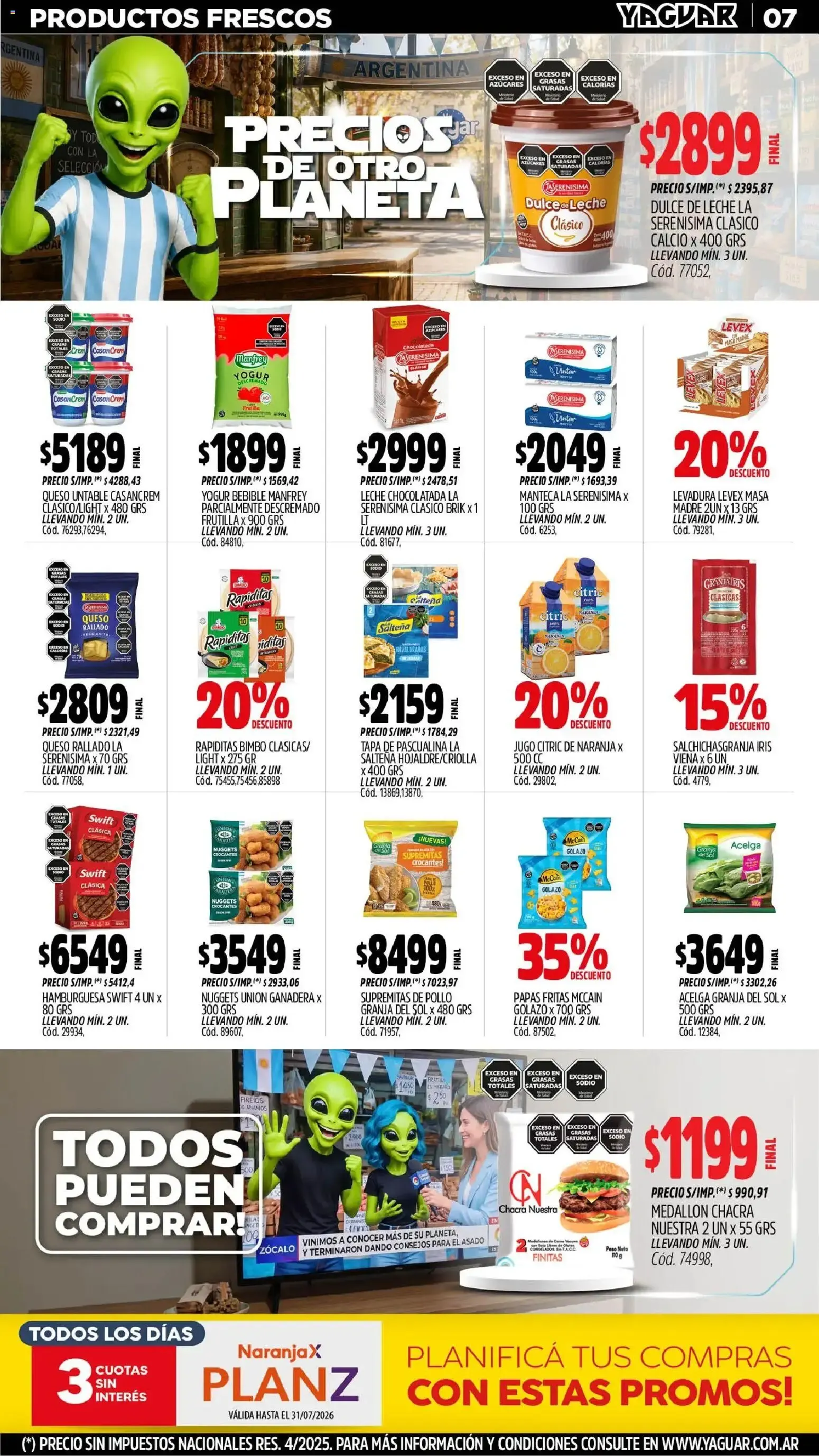 Ofertas de Mayorista Yaguar - Precios de Otro Planeta 29 de junio al 5 de julio 2026 - Página 8 del catálogo
