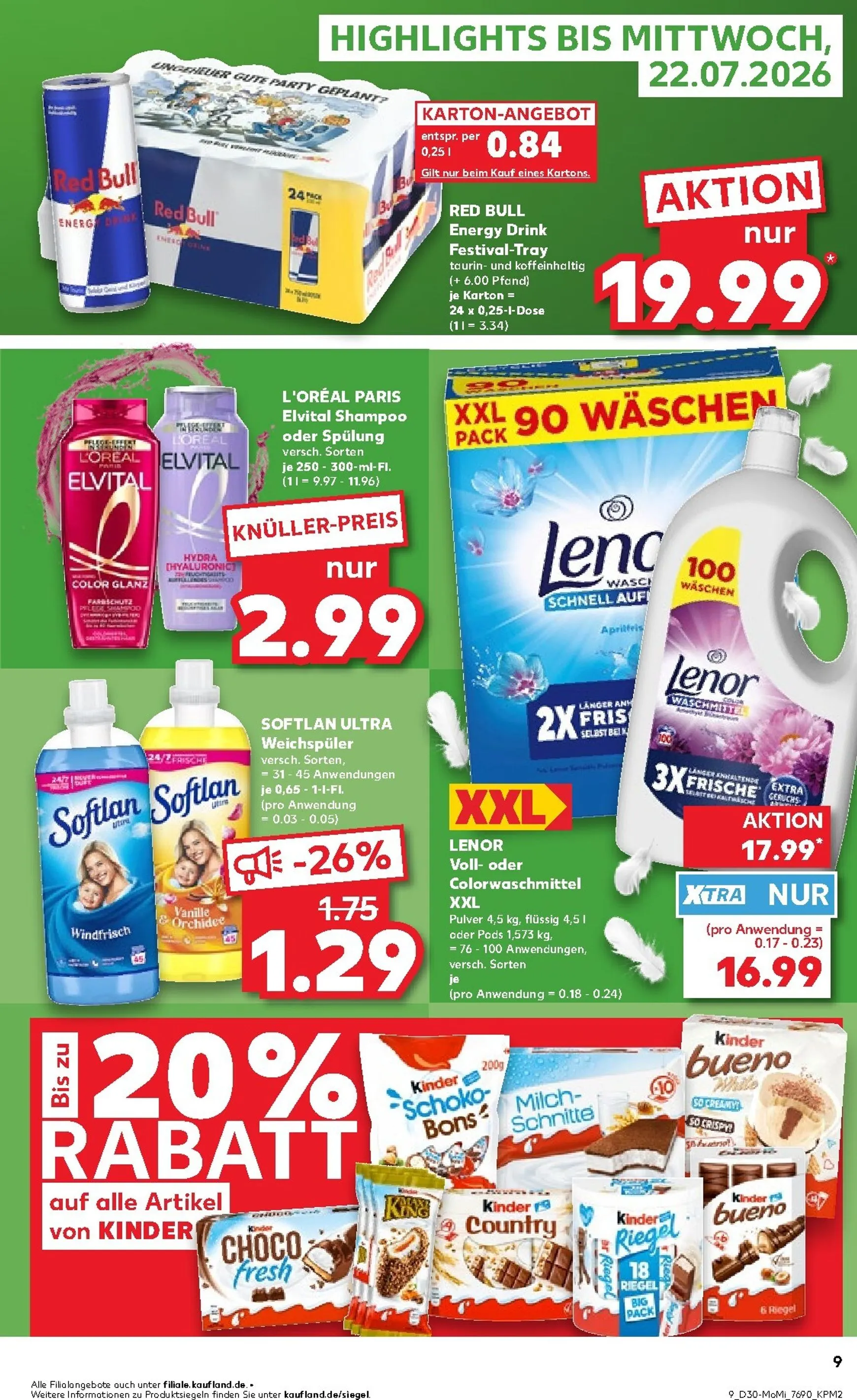 Kaufland Angebote ab Montag von 20. Juli bis 22. Juli 2026 - Prospekt seite 9