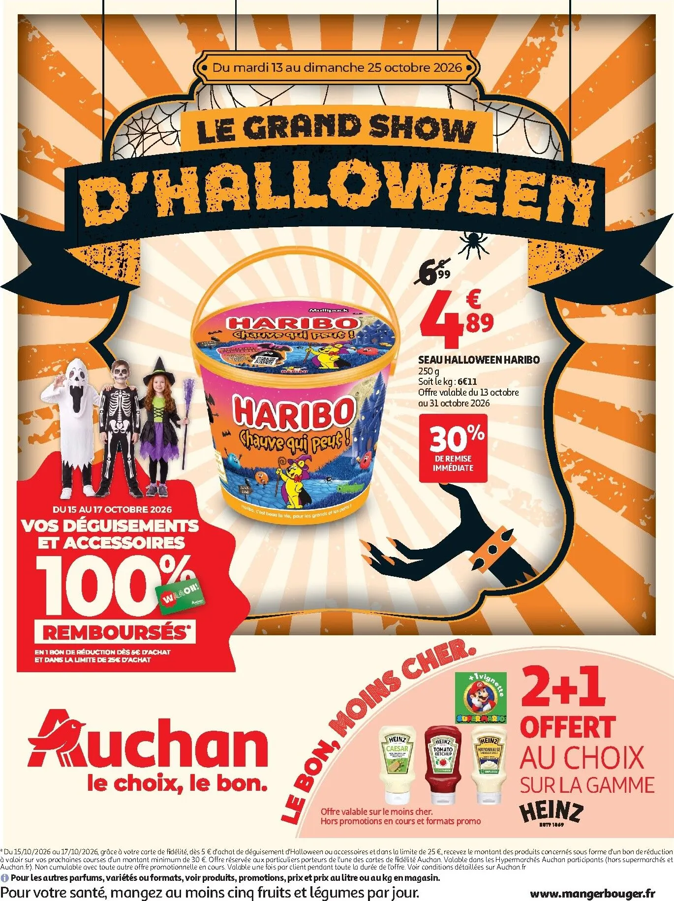 Le Grand Show d'Halloween - Auchan du 13 octobre au 25 octobre 2026 - Catalogue page 1