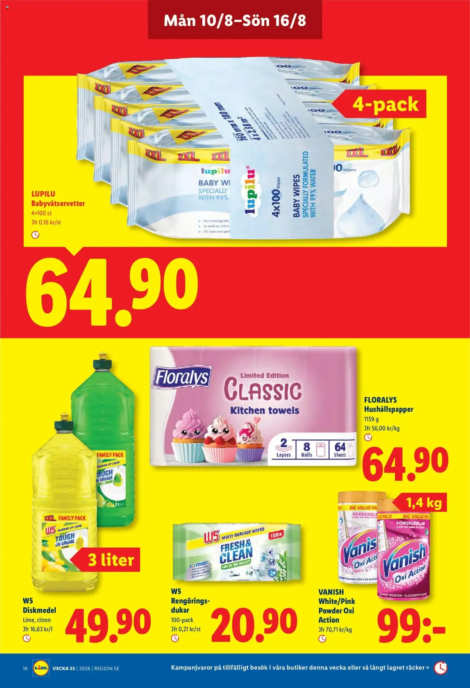 Lidl erbjudanden från 10/08/2026 - 16/08/2026 > Reklamblad nuvarande rabatter från 10 augusti till 16 augusti 2026 - Reklamblad sidor 19