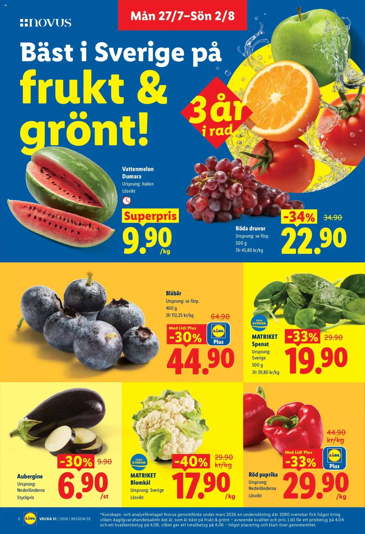 Lidl erbjudanden från 27/07/2026 - 02/08/2026 > Reklamblad nuvarande rabatter från 27 juli till 2 augusti 2026 - Reklamblad sidor 2
