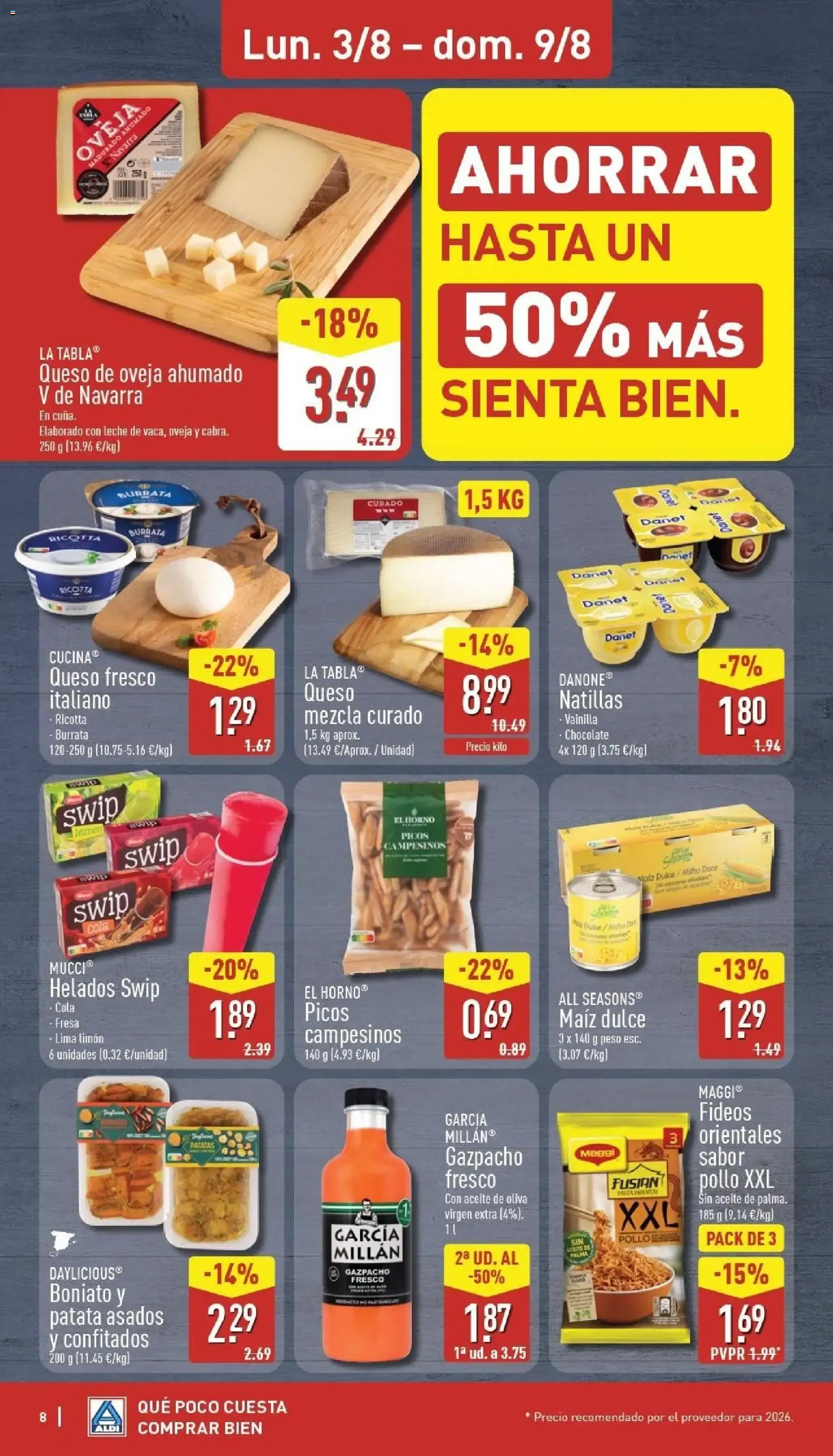 Catálogo de Aldi folleto Península del 03/08/2026 | Catálogo 3 de agosto al 9 de agosto 2026 - Página 8