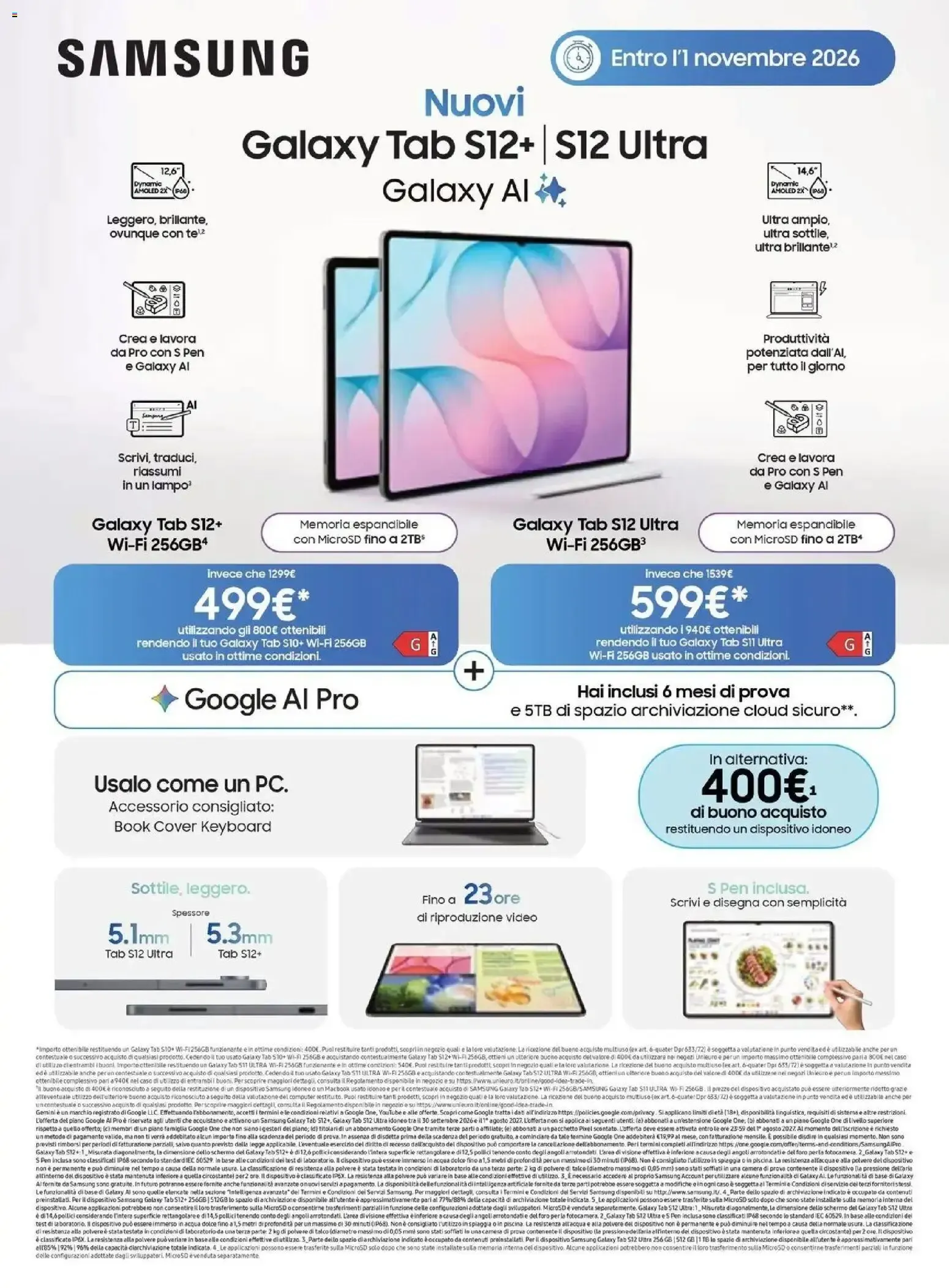Nuovo Unieuro volantino Più gusto alle tue passioni dal 12/10/2026 > offerte anteprima 🛍️ da 12 ottobre a 29 ottobre di 2026 - Pagina del volantino 43