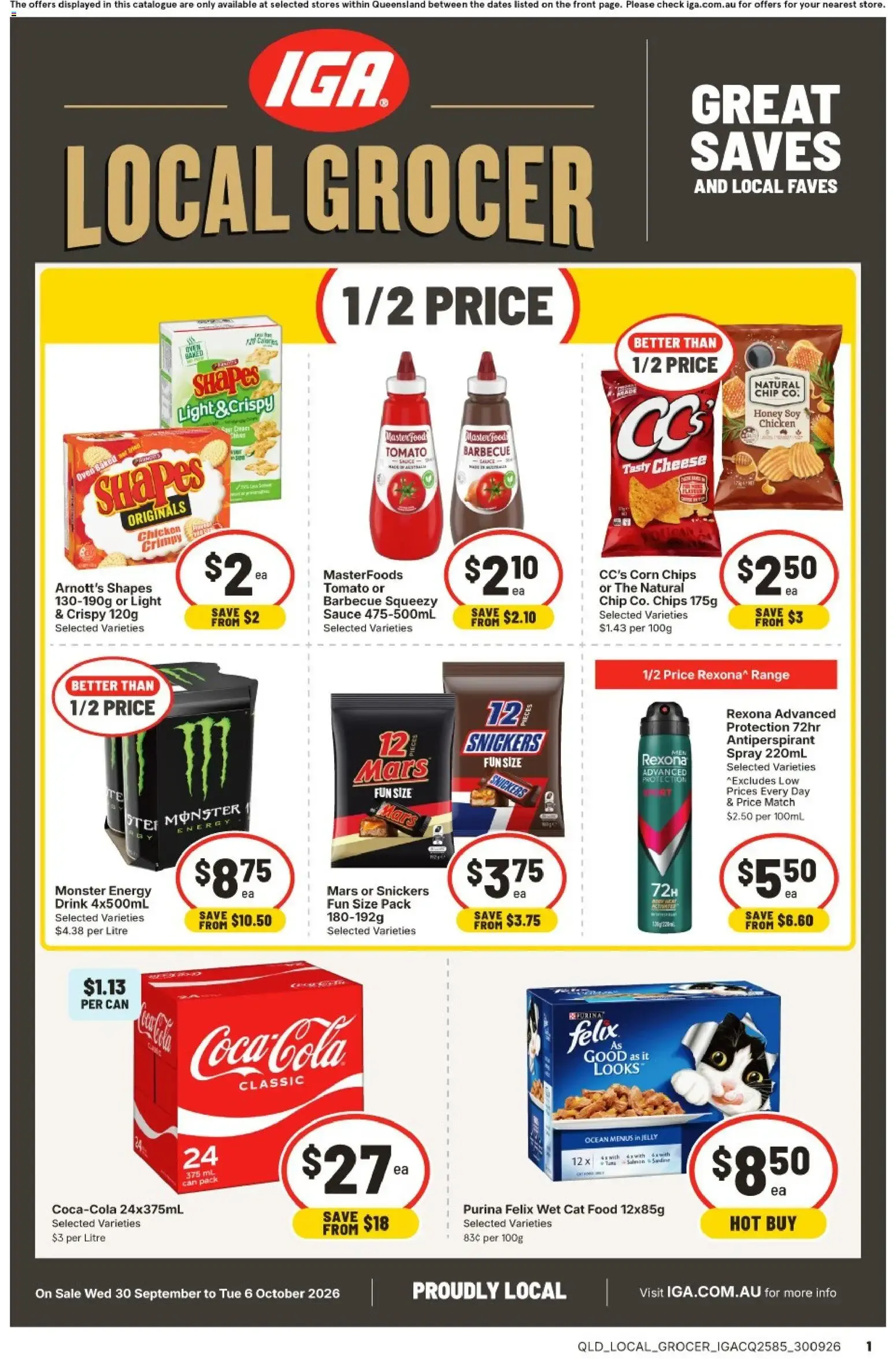 IGA catalogue valid from 30/09/2026 > Online Australia - Catalogue valid from 30 September to 6 October 2026 - page 1
