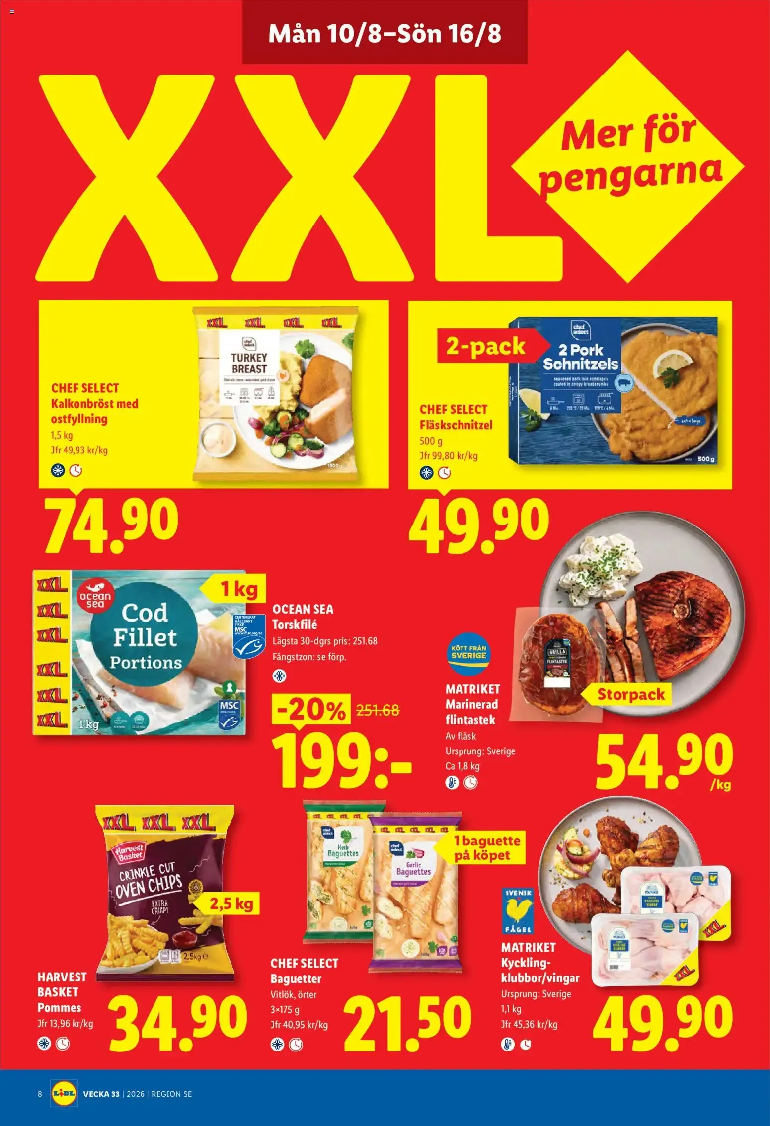 Lidl erbjudanden från 10/08/2026 - 16/08/2026 > Reklamblad nuvarande rabatter från 10 augusti till 16 augusti 2026 - Reklamblad sidor 8