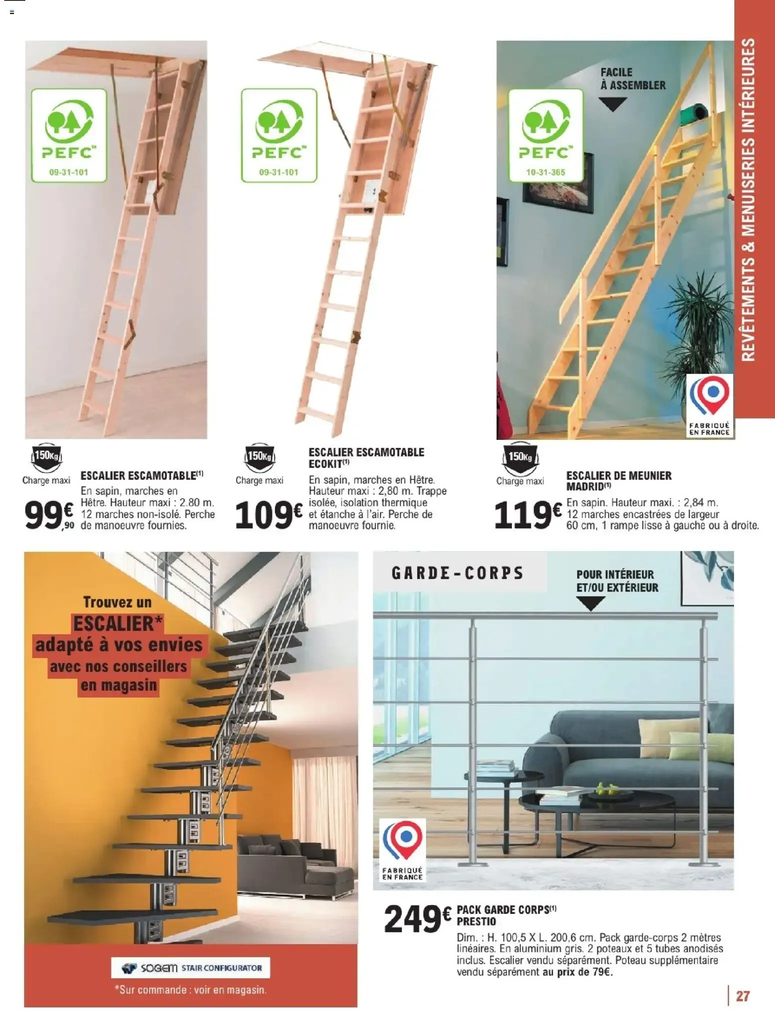 Brico E.Leclerc - Guide aménagement intérieur à partir du 06/01/2026 - promo en ligne du 6 janvier au 7 février 2026 - Catalogue page 27