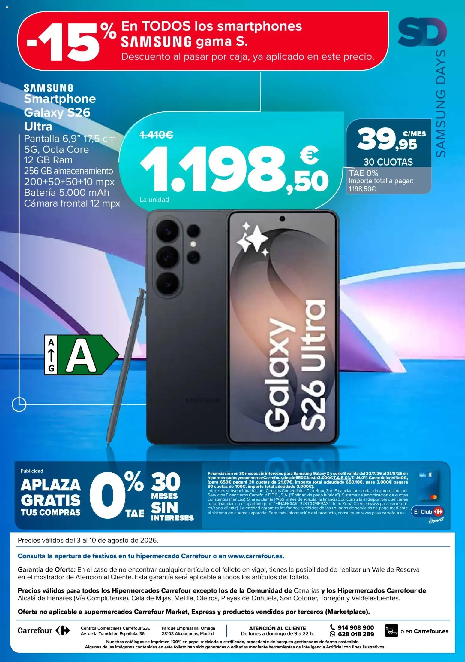 Catálogo de Carrefour Samsung Days del 03/08/2026 | Catálogo 3 de agosto al 10 de agosto 2026 - Página 8