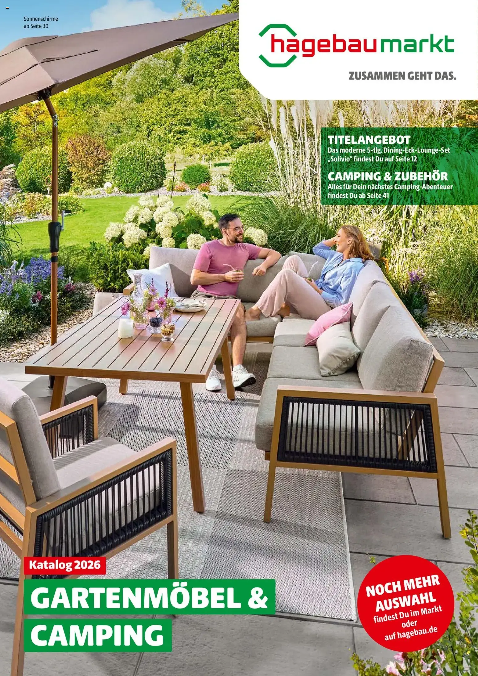 Hagebaumarkt Gartenmöbel & Camping von 2. März bis 31. Dezember 2026 - Prospekt seite 1