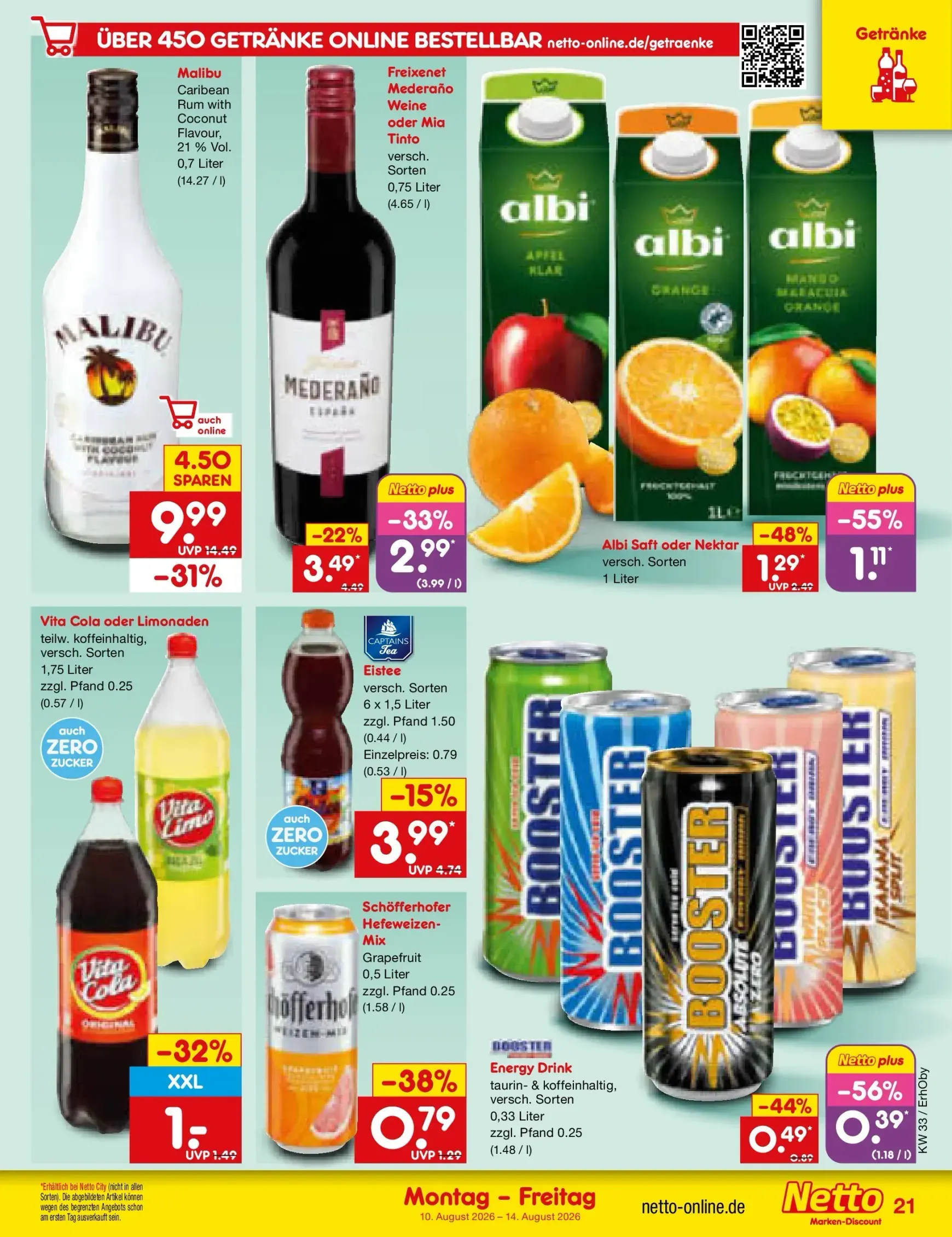 Netto Marken Discount Prospekt nächste Woche – von Montag 10.08.2026 bis Freitag 14.08.2026 von 10. August bis 14. August 2026 - Prospekt seite 30