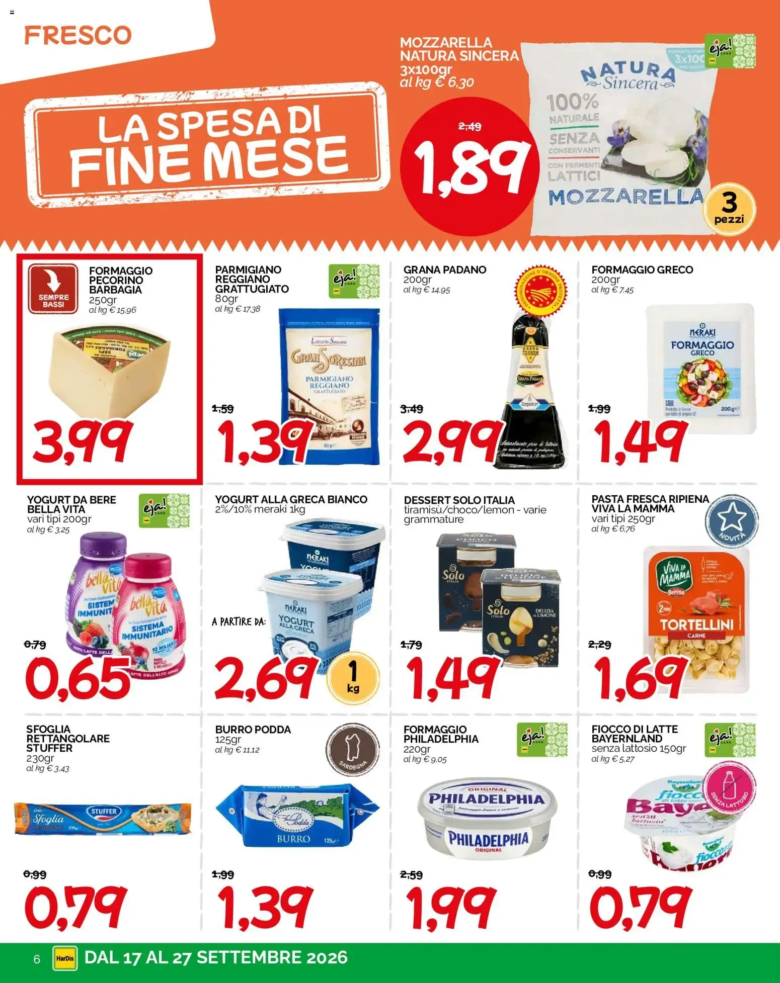 La spesa di fine mese da 17 settembre a 27 settembre di 2026 - Pagina del volantino 6