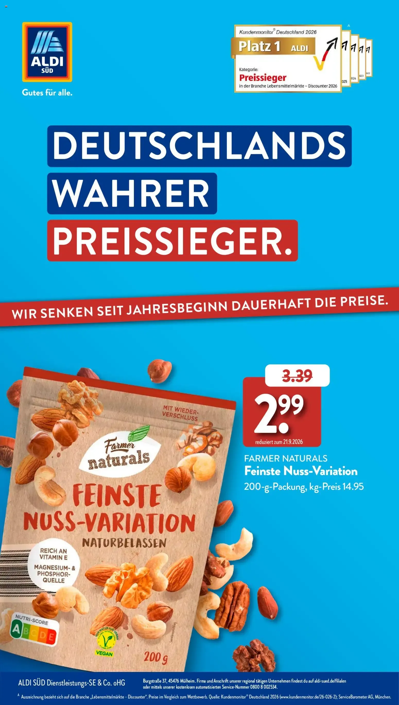 Aldi Süd Sonderprospekt (ab 23.09.2026) zum Blättern von 23. September bis 27. September 2026 - Prospekt seite 1