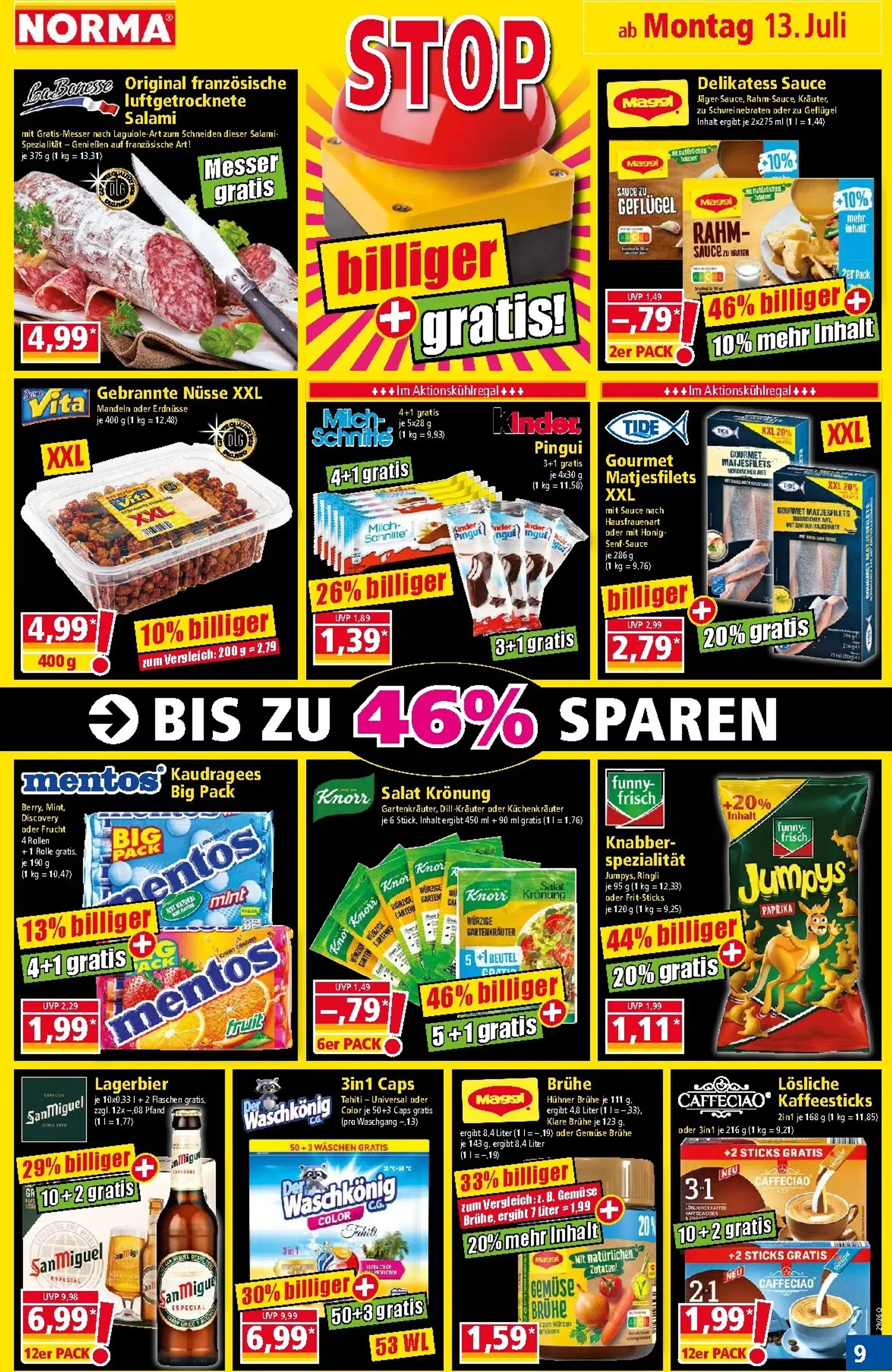 Norma Prospekt – von Montag 13.07.2026 bis Samstag 18.07.2026 von 13. Juli bis 18. Juli 2026 - Prospekt seite 9