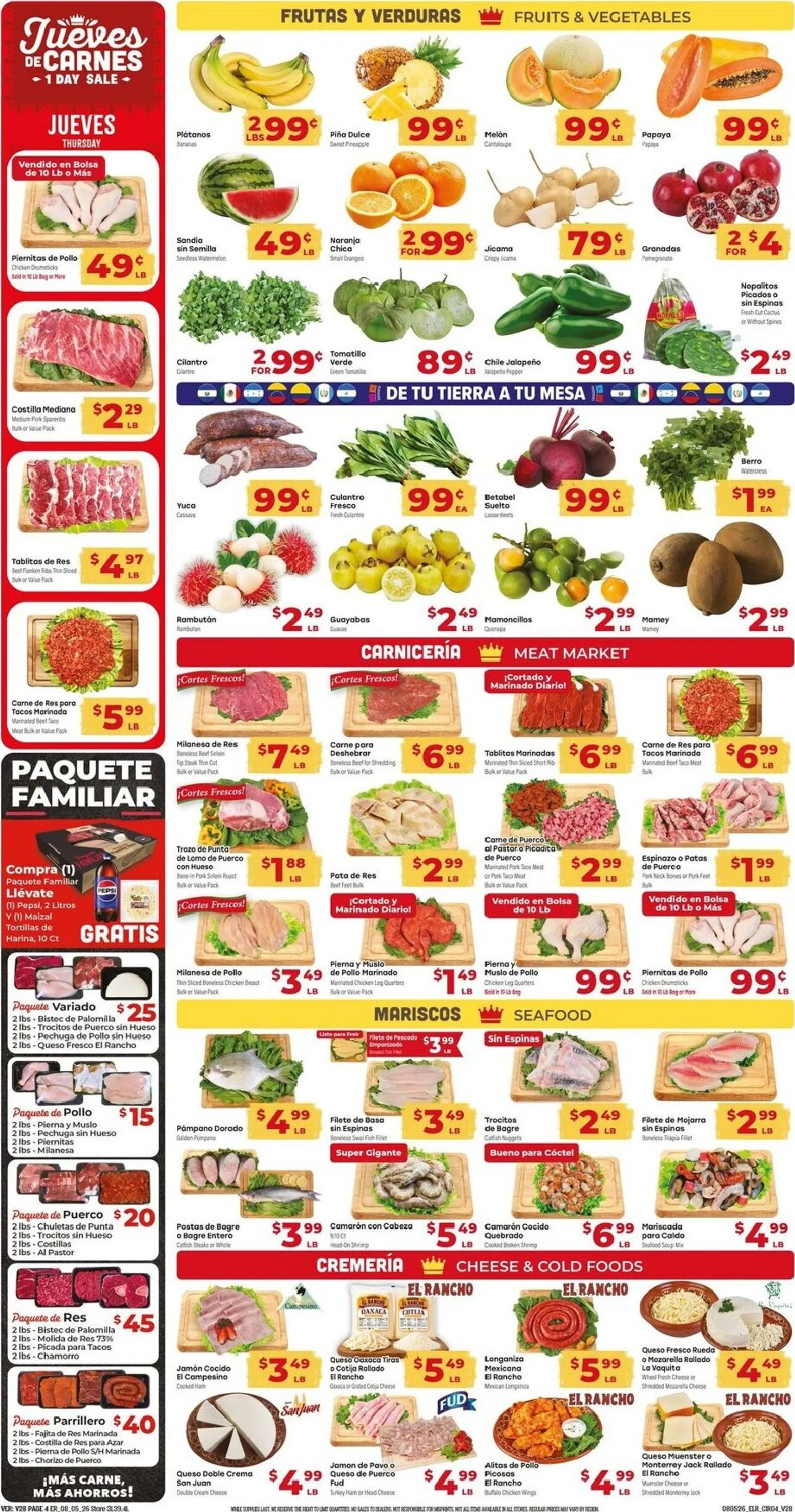 Weekly ad Current El Rancho leaflet valid from Wednesday 08/05/2026 to Tuesday 08/11/2026 from August 5 to August 11 2026 - Page 4