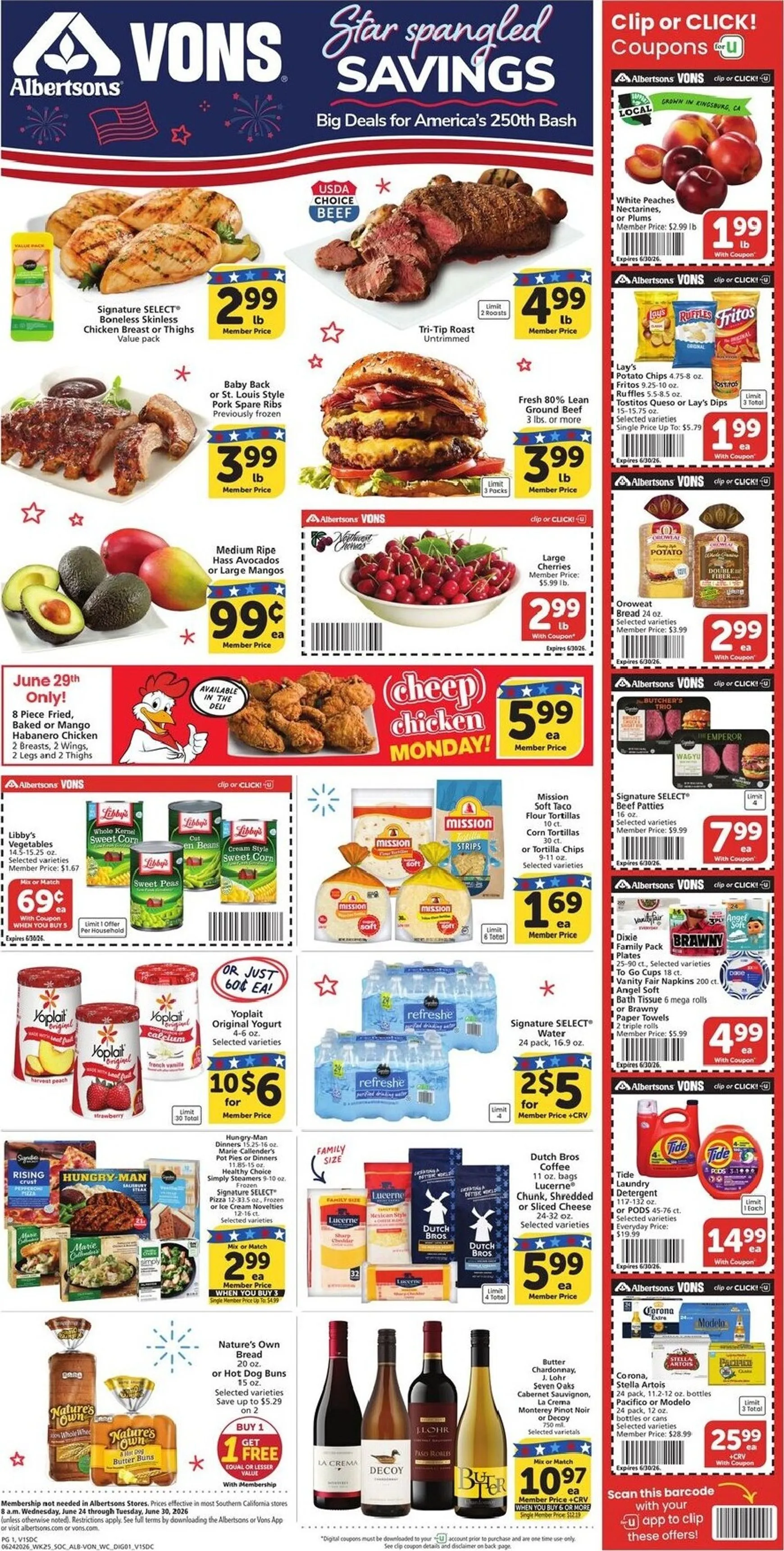 Albertsons Vons - Star Spangled Savings