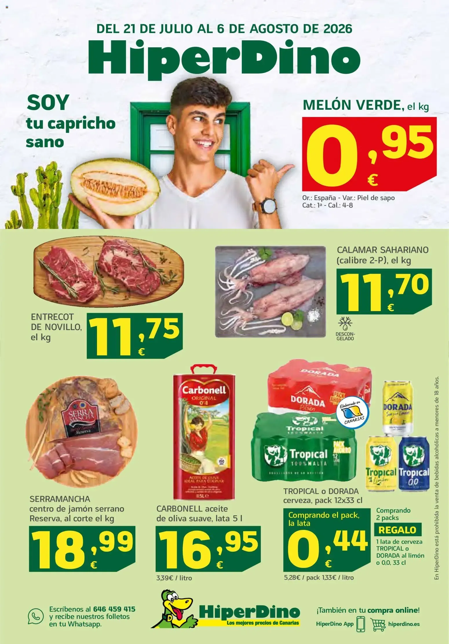 Catálogo de HiperDino folleto del 21/07/2026 (catálogo) 21 de julio al 6 de agosto 2026 - Página 1