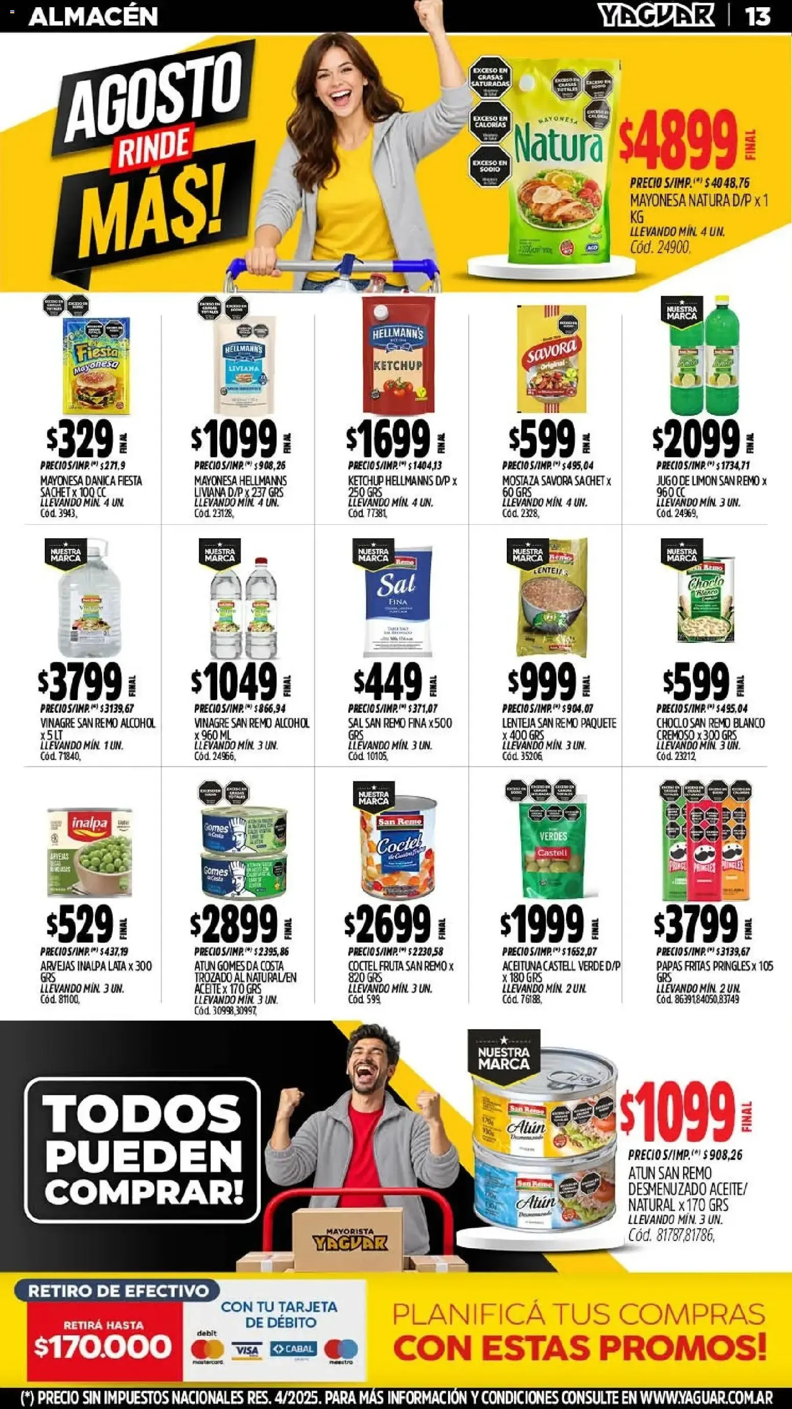 Ofertas de Yaguar - Oferta Semanal Córdoba del 24/08/2026 - 30/08/2026 24 de agosto al 30 de agosto 2026 - Página 13 del catálogo