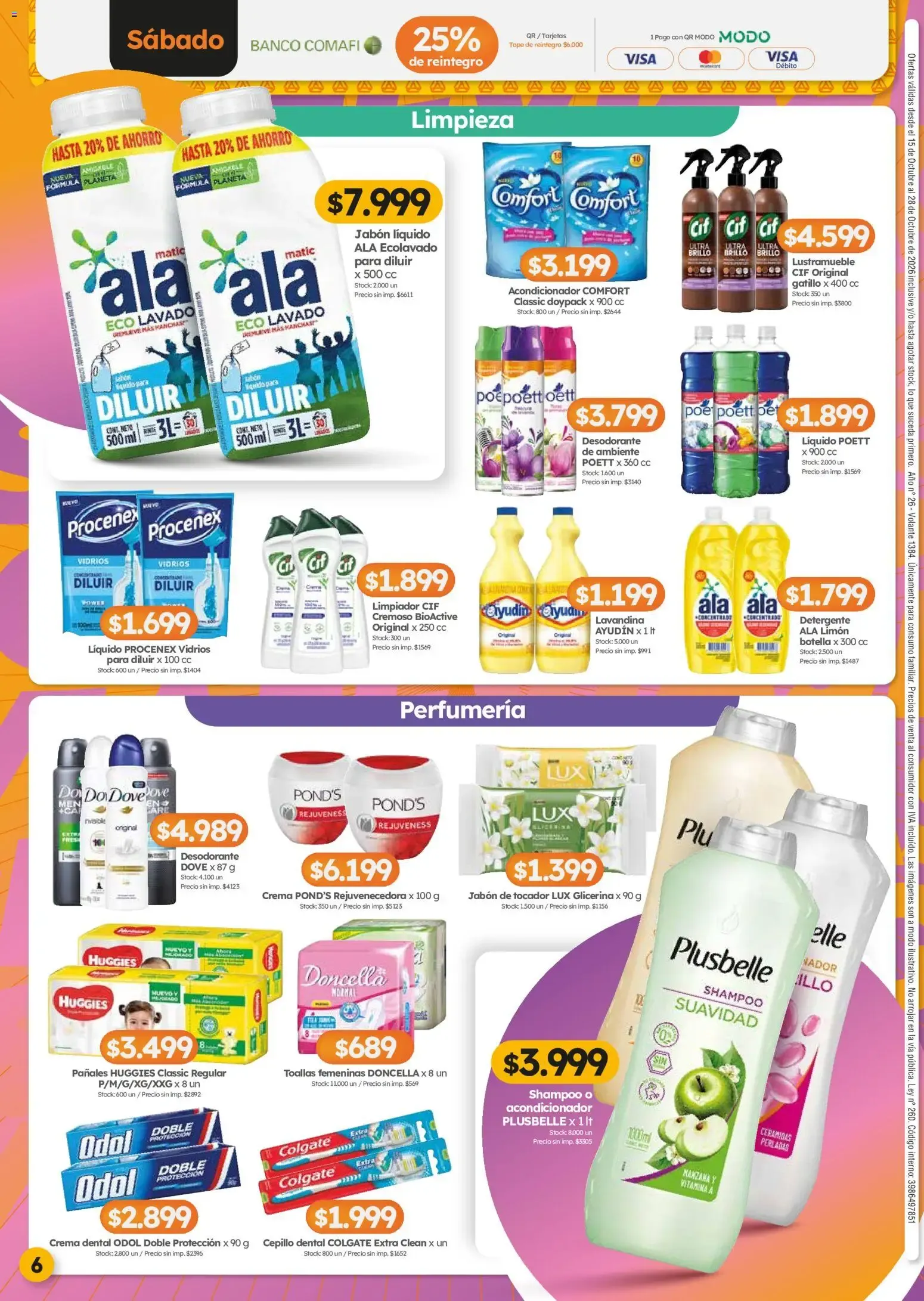 Ofertas de Cordiez - Ofertas || del 15/10/2026 - 28/10/2026 || Catálogo 15 de octubre al 28 de octubre 2026 - Página 6 del catálogo