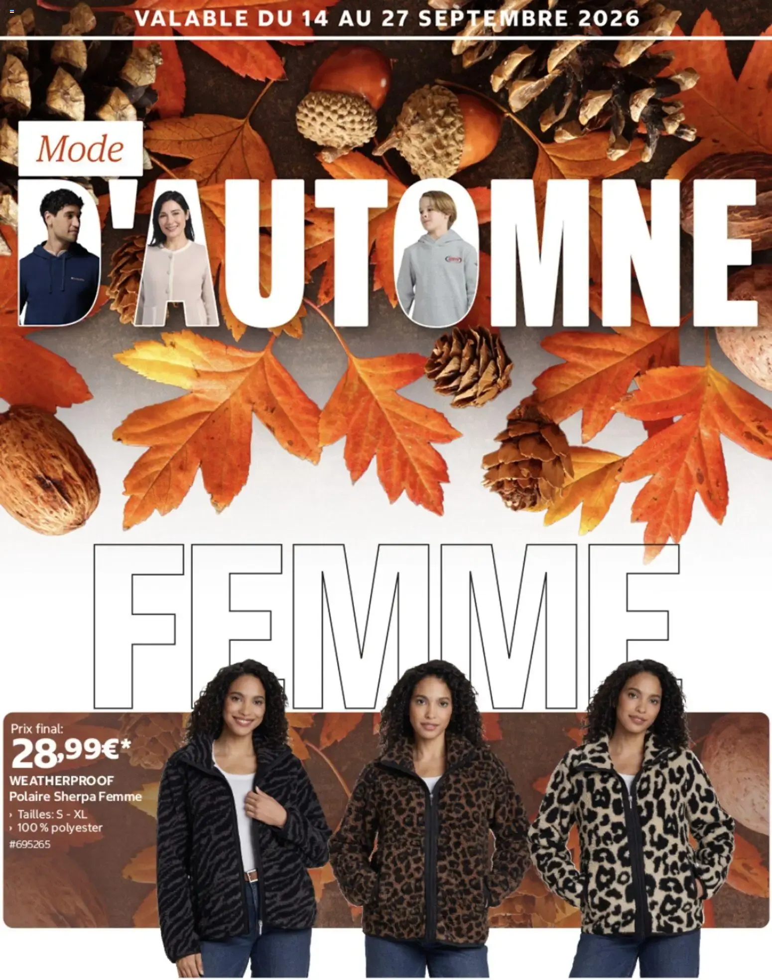 Costco Mode automne : femmes, hommes et enfants à partir du 14/09/2026 - promo en ligne