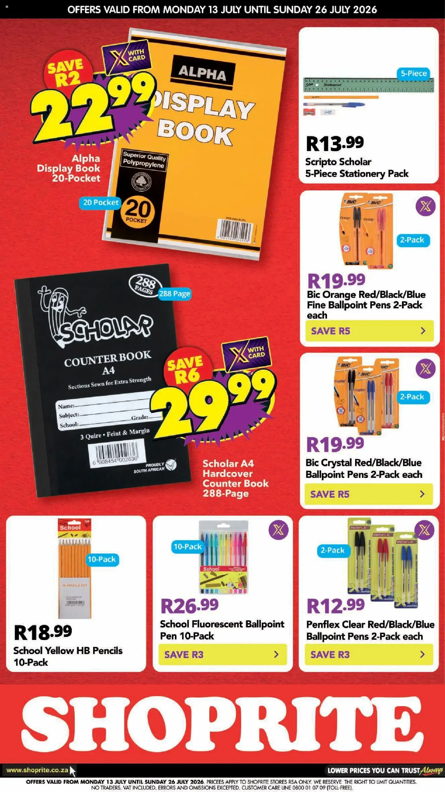 Shoprite - Back To School (13/07/2026 - 26/07/2026) → Online Catalogue from 13 July to 26 July 2026 - Catalogue Page 2