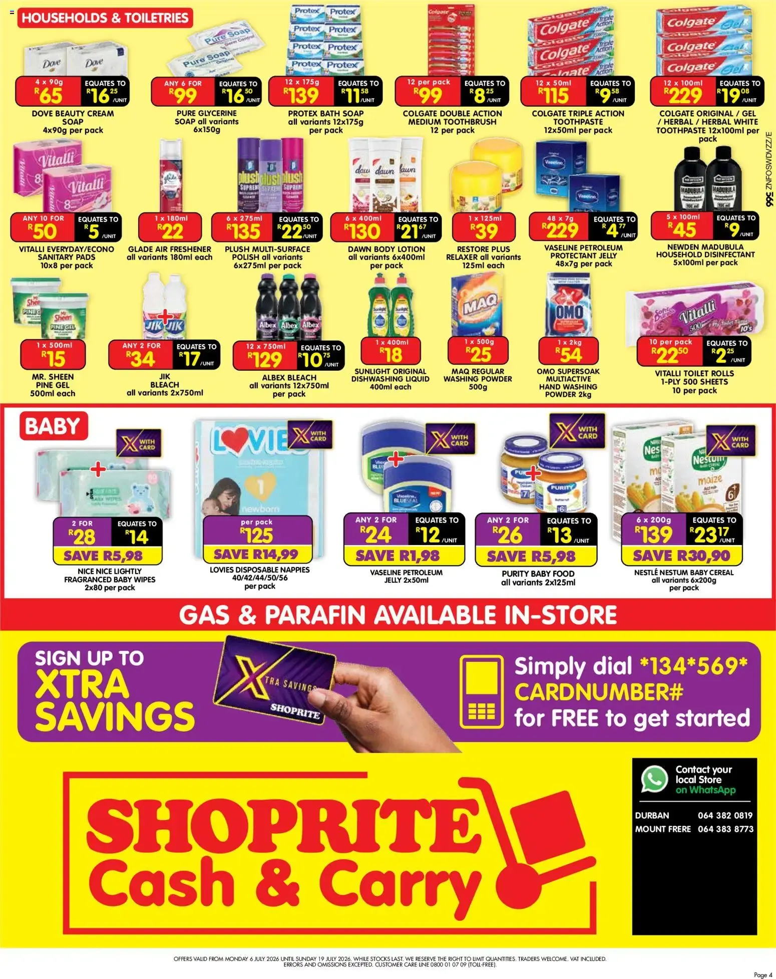 Shoprite Cash & Carry Deals from 6 July to 19 July 2026 - Catalogue Page 4