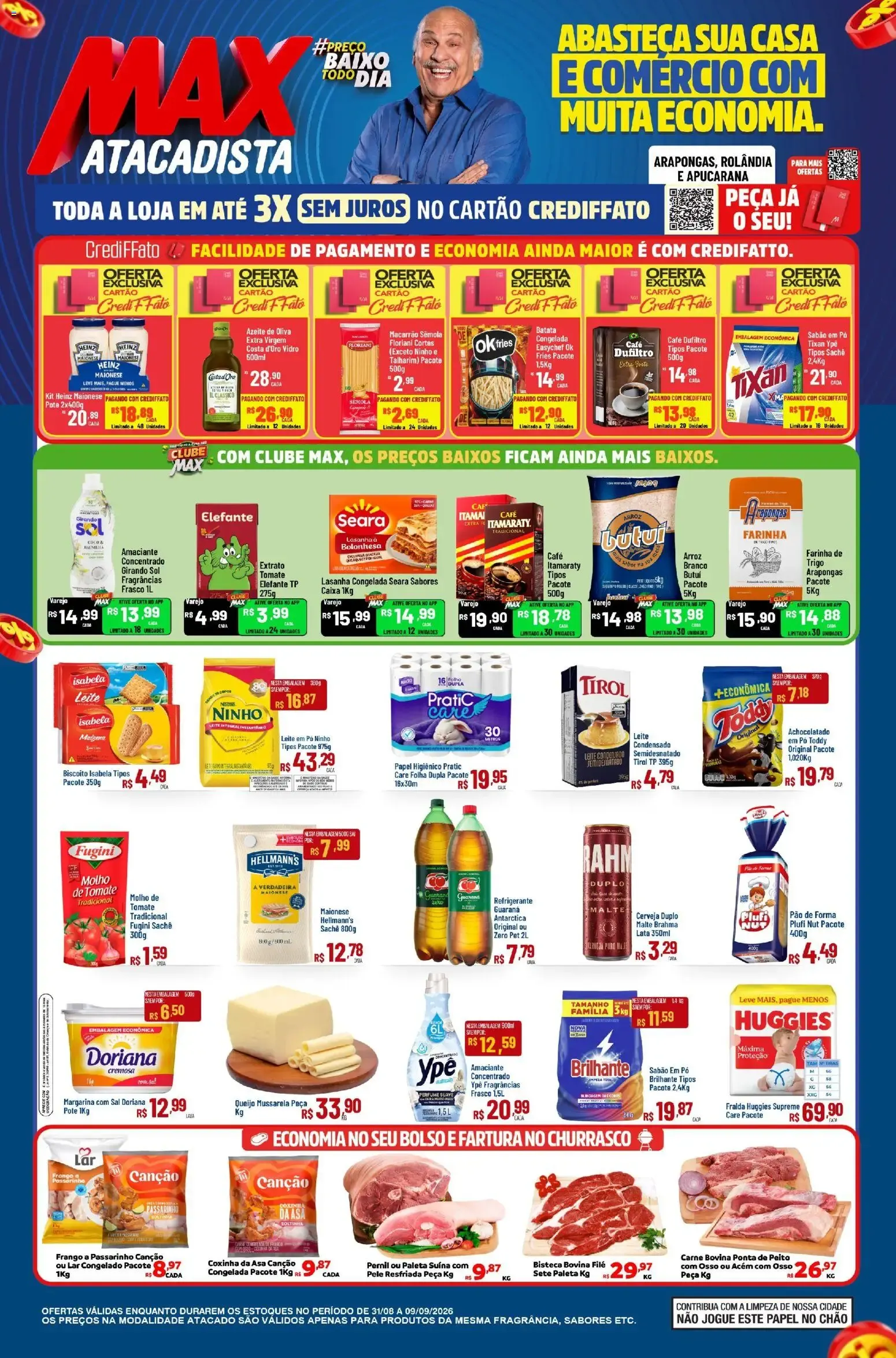 Encarte de Max Atacadista - Ofertas da semana de 31/07/2026 | Promoções Online 31 de agosto até 9 de setembro 2026 - Pagina 1