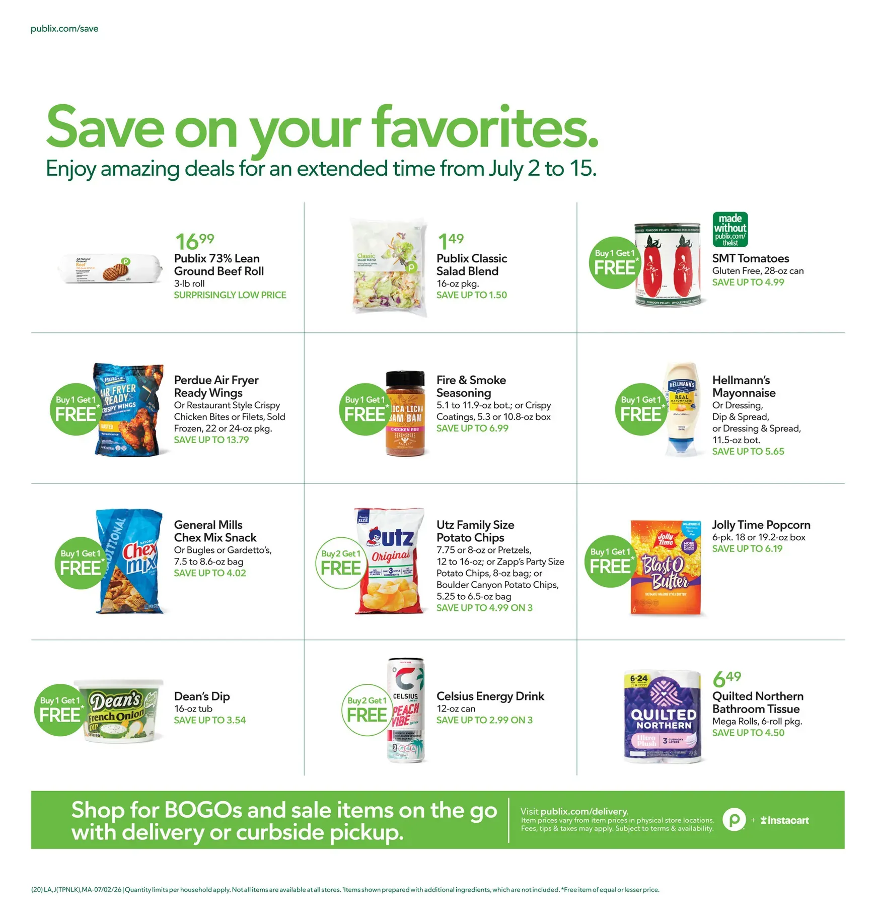 Weekly ad Snag the savings. Publix from July 9 to July 15 2026 - Page 17