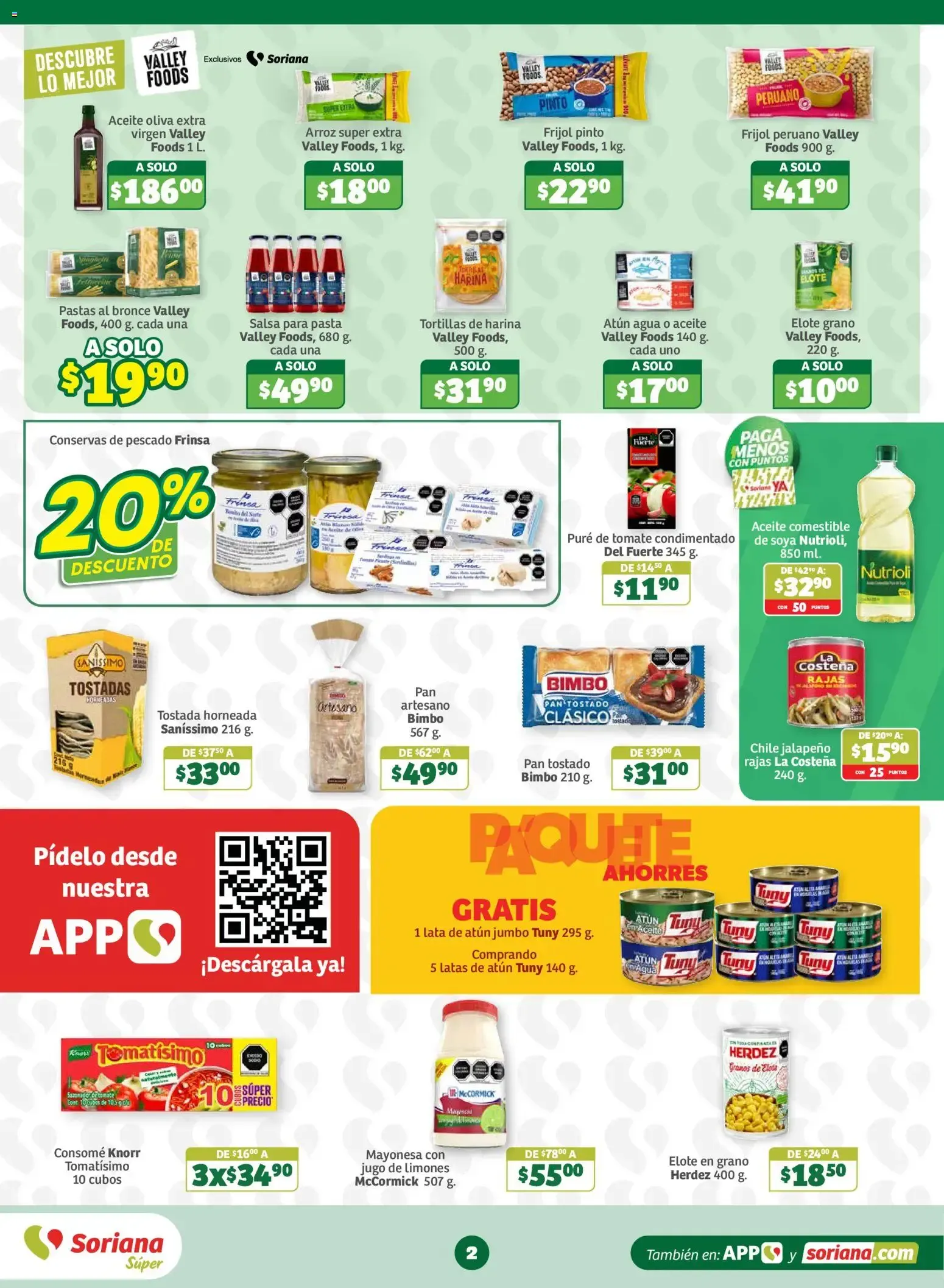 Catálogo de SORIANA ofertas hoy de 23/10/2026 - Folleto Octubre 23 de octubre al 29 de octubre 2026 - Pagina 2