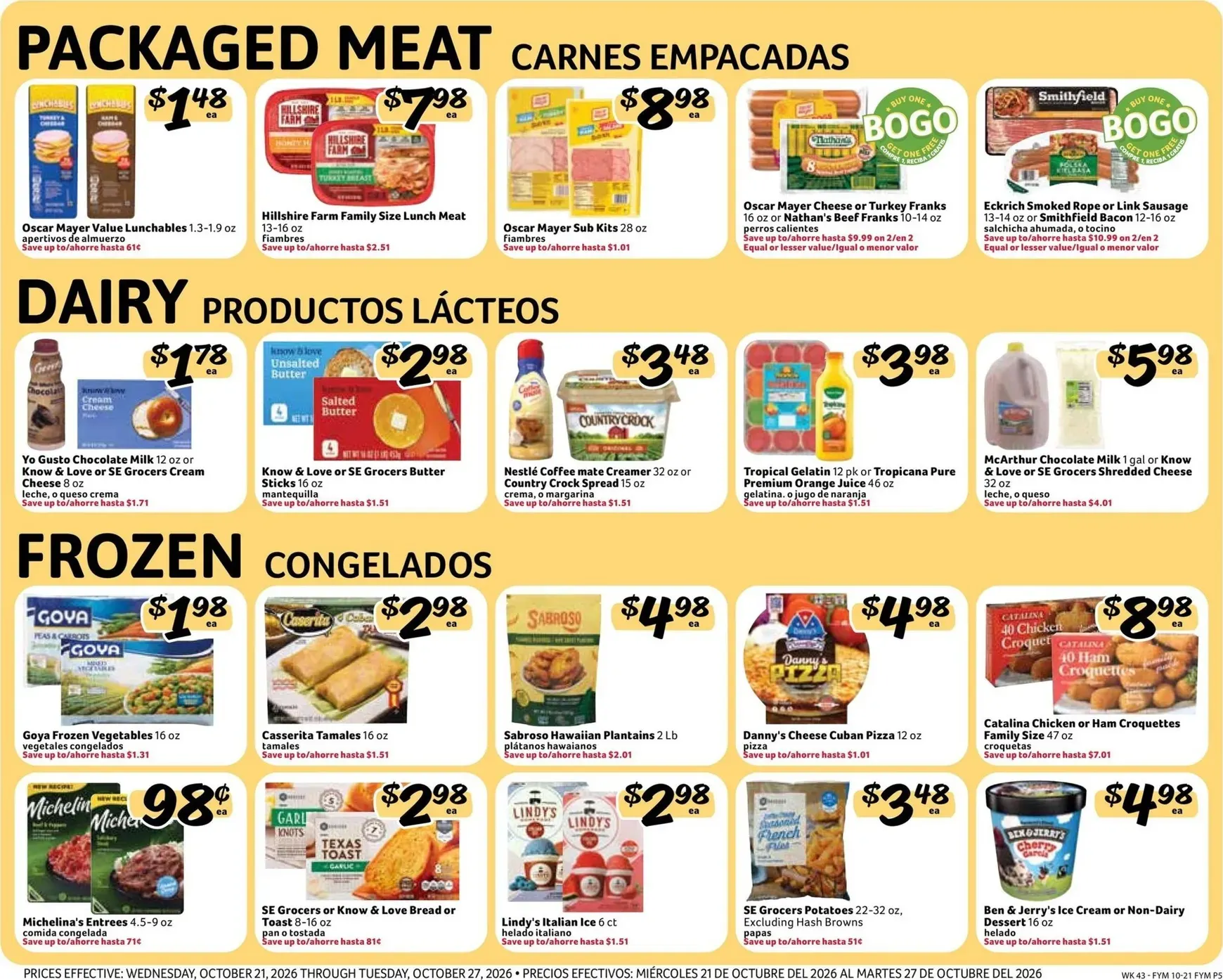Weekly promotion Fresco Supermarkets Weekly Specials spanning from October 21 to October 27 2026 - Page 5 for Catalogue 365