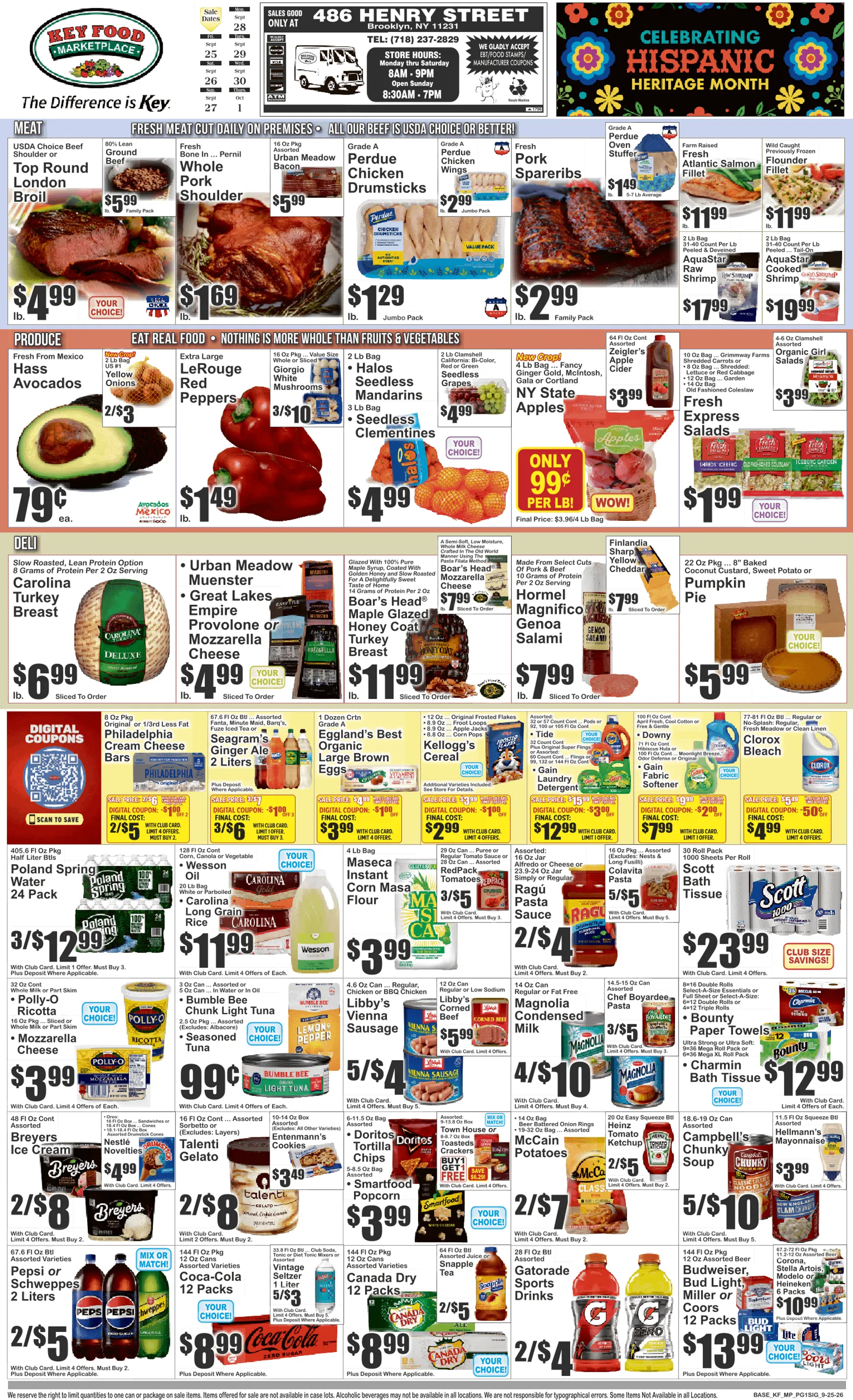 Weekly ad Current Key Food - Marketplace leaflet valid from Friday 09/25/2026 to Thursday 10/01/2026 from September 25 to October 1 2026 - Page 1