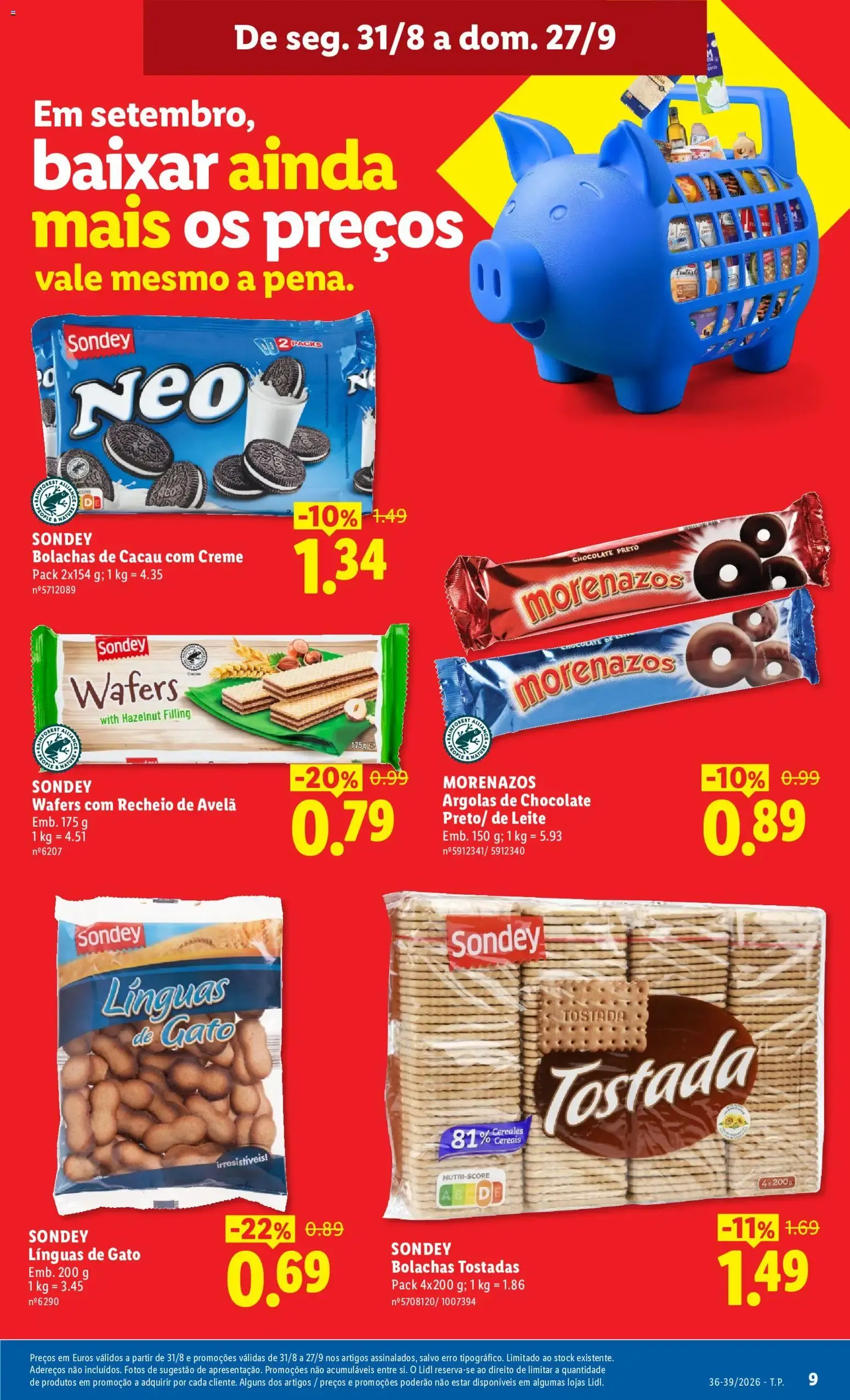 Folheto Lidl: Em setembro, baixar ainda mais os preços vale mesmo a pena. de 1 de setembro até 27 de setembro 2026 - Pagina 9