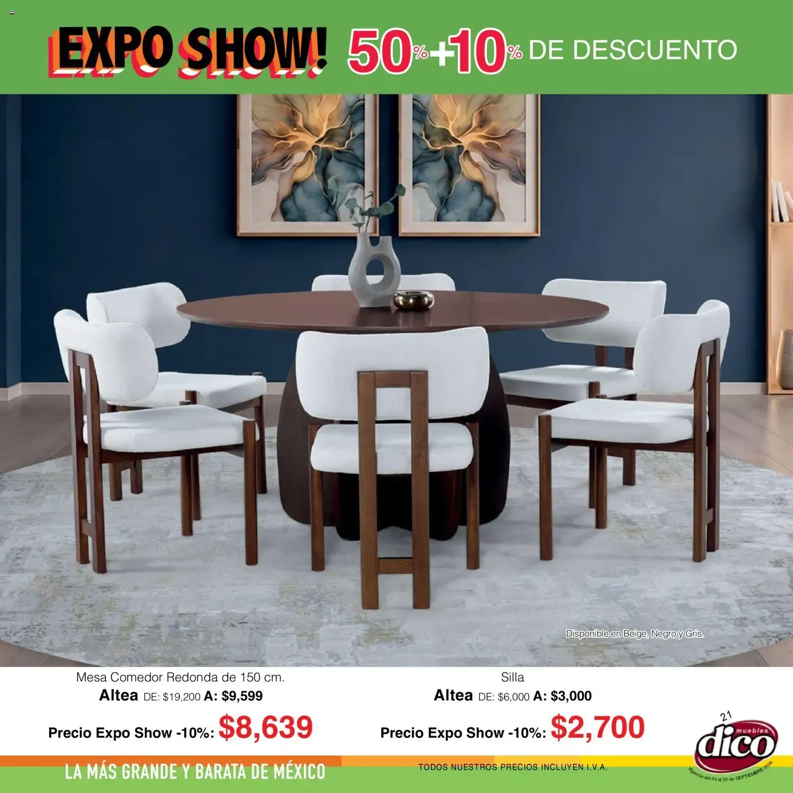 Catálogo de Muebles Dico catálogo Expo Show (04/09/2026 - 22/09/2026) - catálogo en línea 4 de septiembre al 22 de septiembre 2026 - Pagina 21