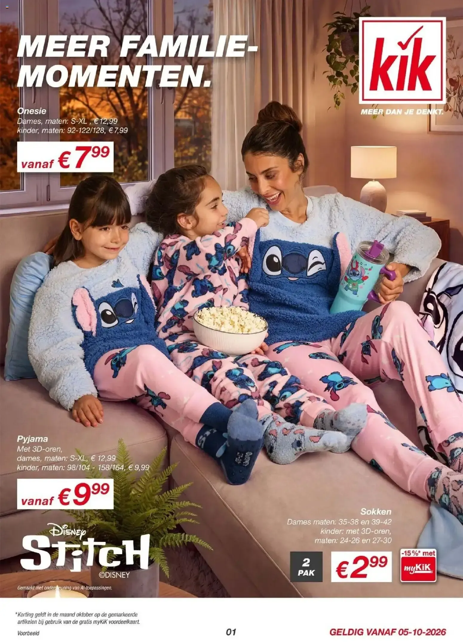 KiK: Meer familiemomenten met Disney Stitch van 5 oktober tot 10 oktober 2026 - Folder pagina 1
