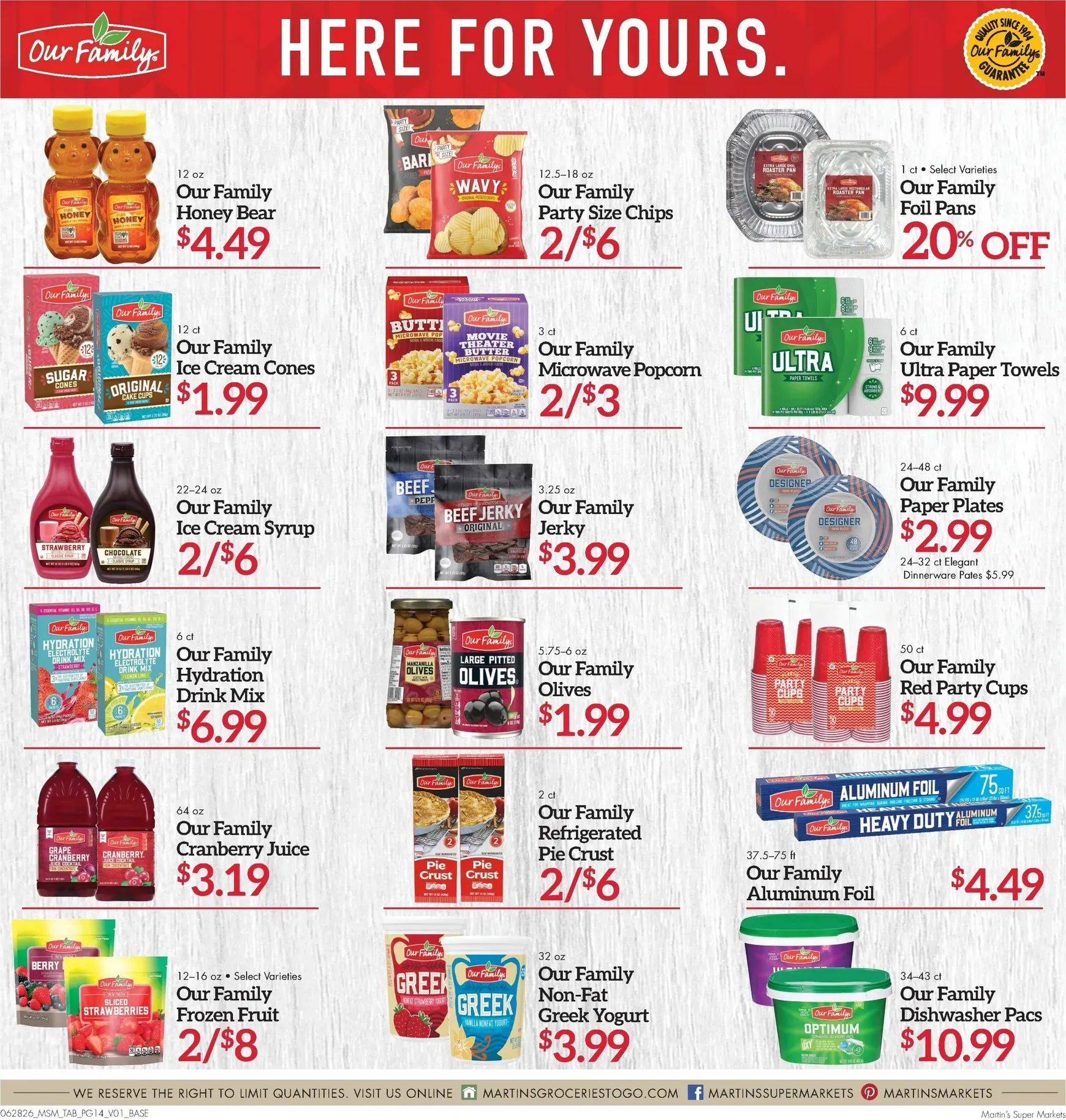Weekly ad Current Martin's Super Markets leaflet valid from Sunday 06/28/2026 to Saturday 07/04/2026 from June 28 to July 4 2026 - Page 14