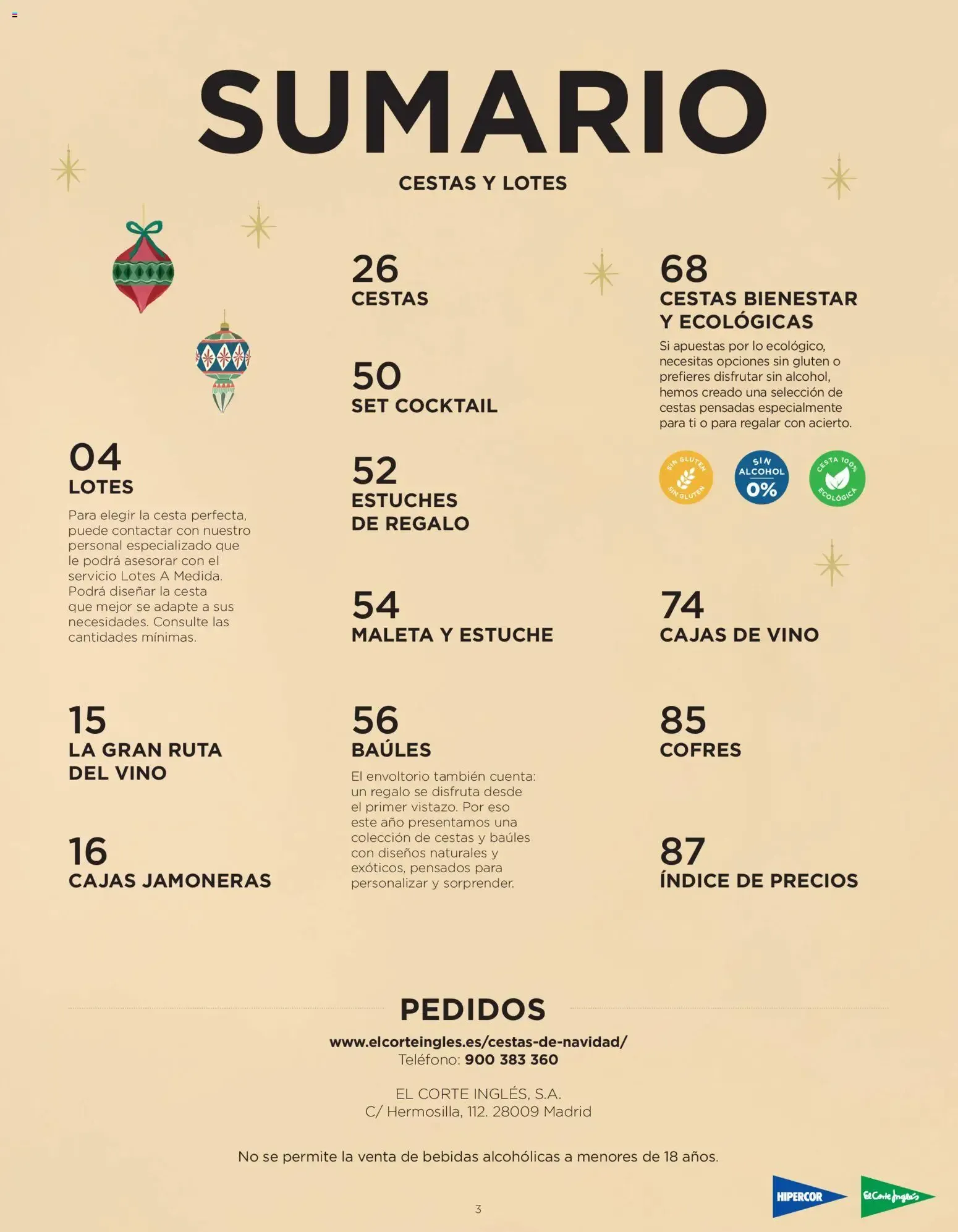Catálogo de Hipercor - Cestas de Navidad del 08/10/2026 | folleto 8 de octubre al 5 de enero 2027 - Página 3