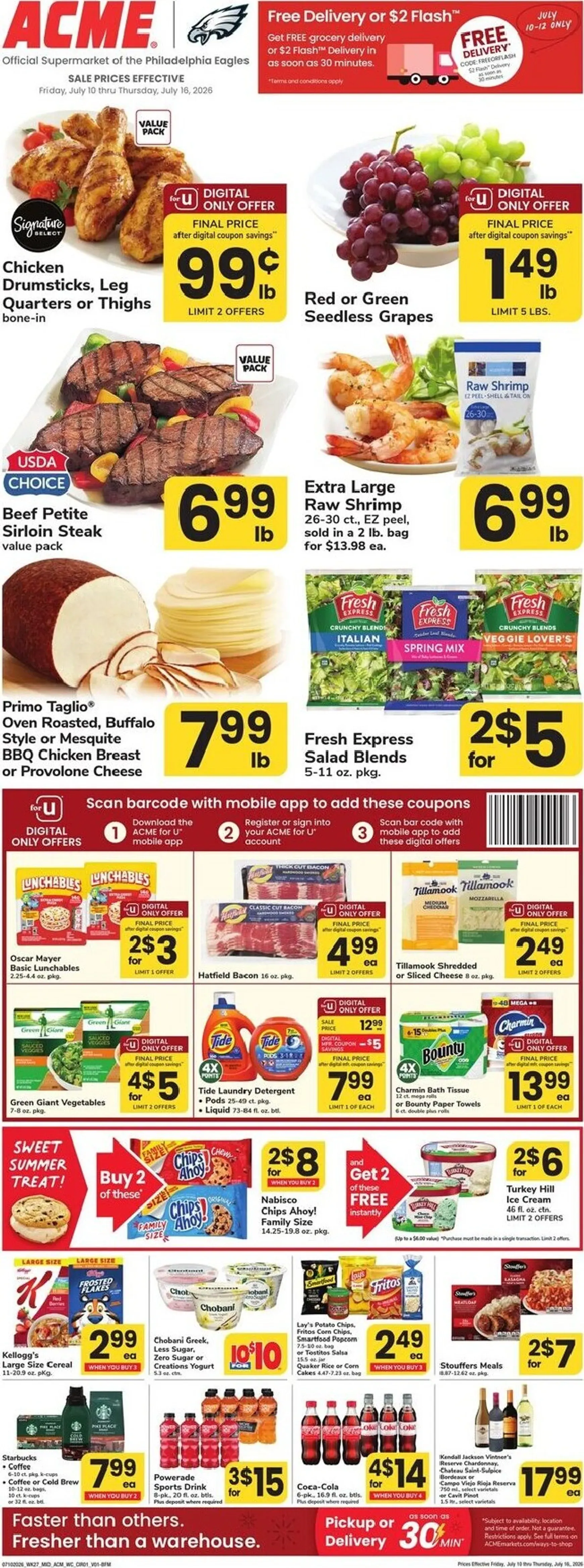 Current ACME leaflet valid from Friday 07/10/2026 to Thursday 07/16/2026