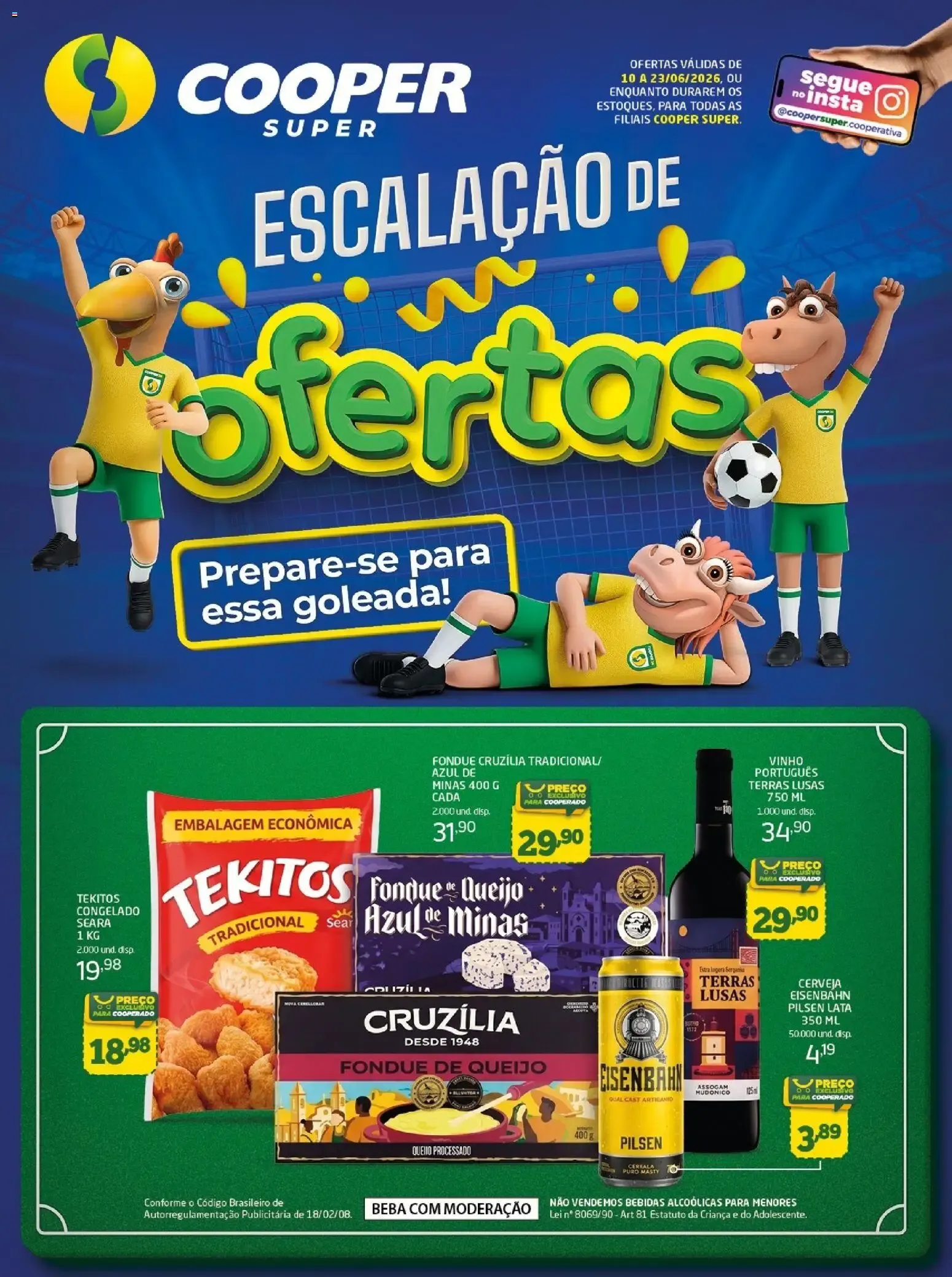 Encarte de Cooper Super Escalação de Ofertas 10 de junho até 23 de junho 2026 - Pagina 1