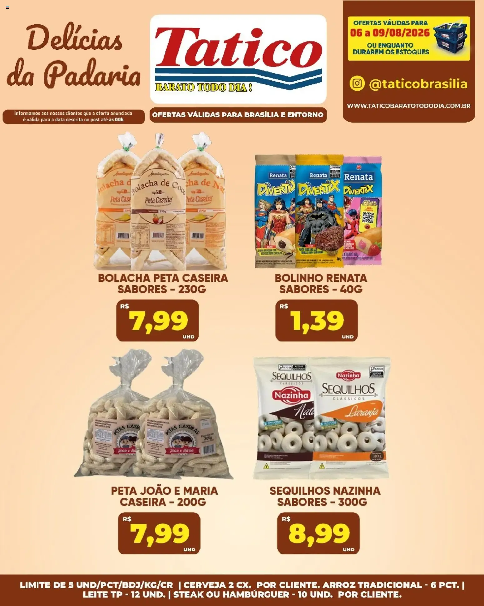 Encarte de Tatico ofertas Fim de Semana de 08/08/2026 | Promoções Online 8 de agosto até 9 de agosto 2026 - Pagina 40