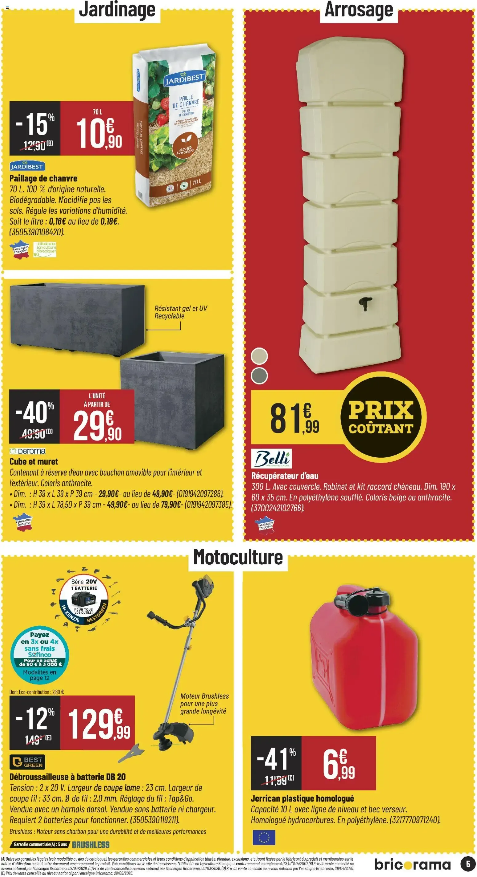 Bricorama catalogue à partir du 03/06/2026 - promo en ligne du 3 juin au 14 juin 2026 - Catalogue page 5