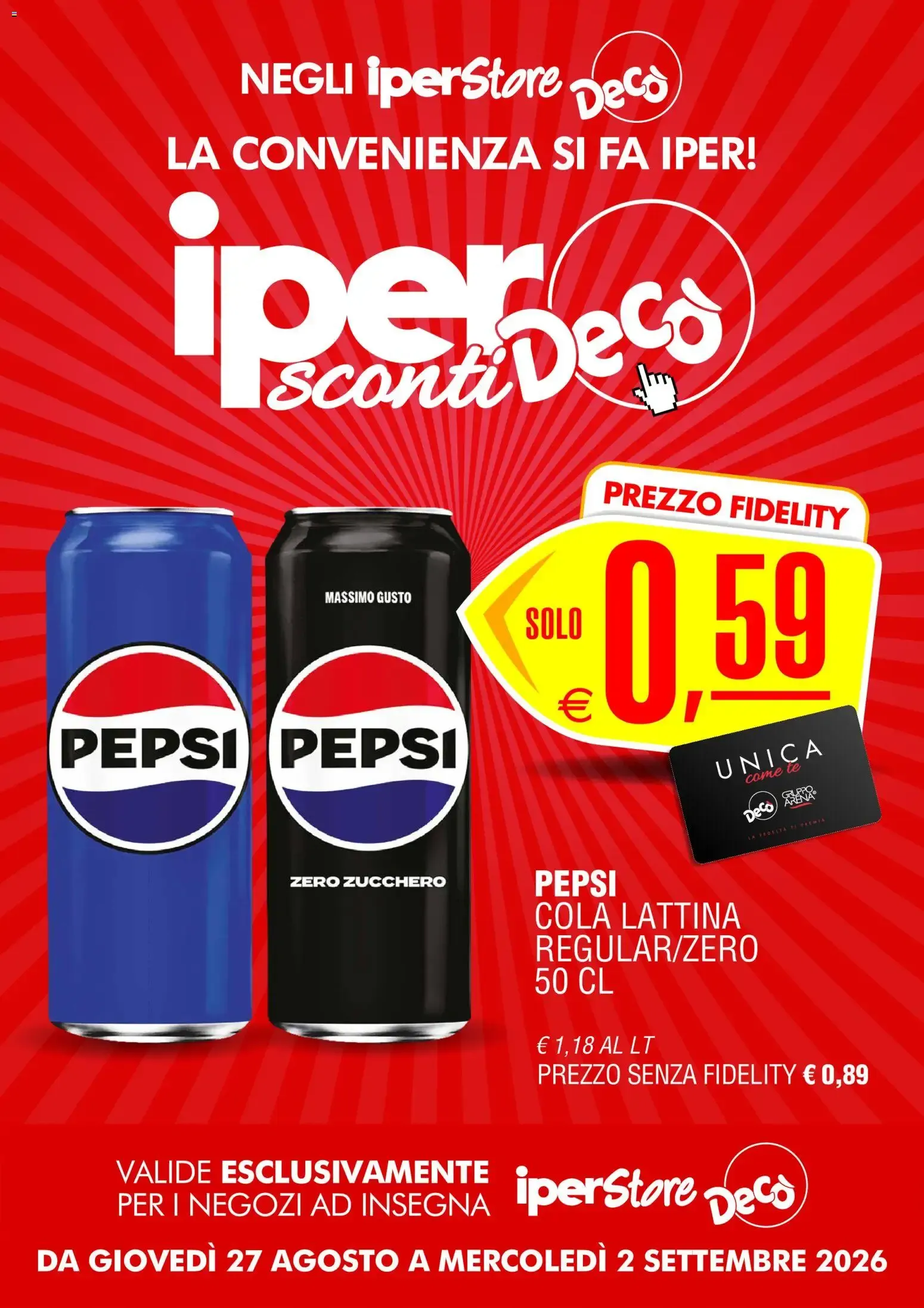 IperSconti Decò da 27 agosto a 2 settembre di 2026 - Pagina del volantino 1