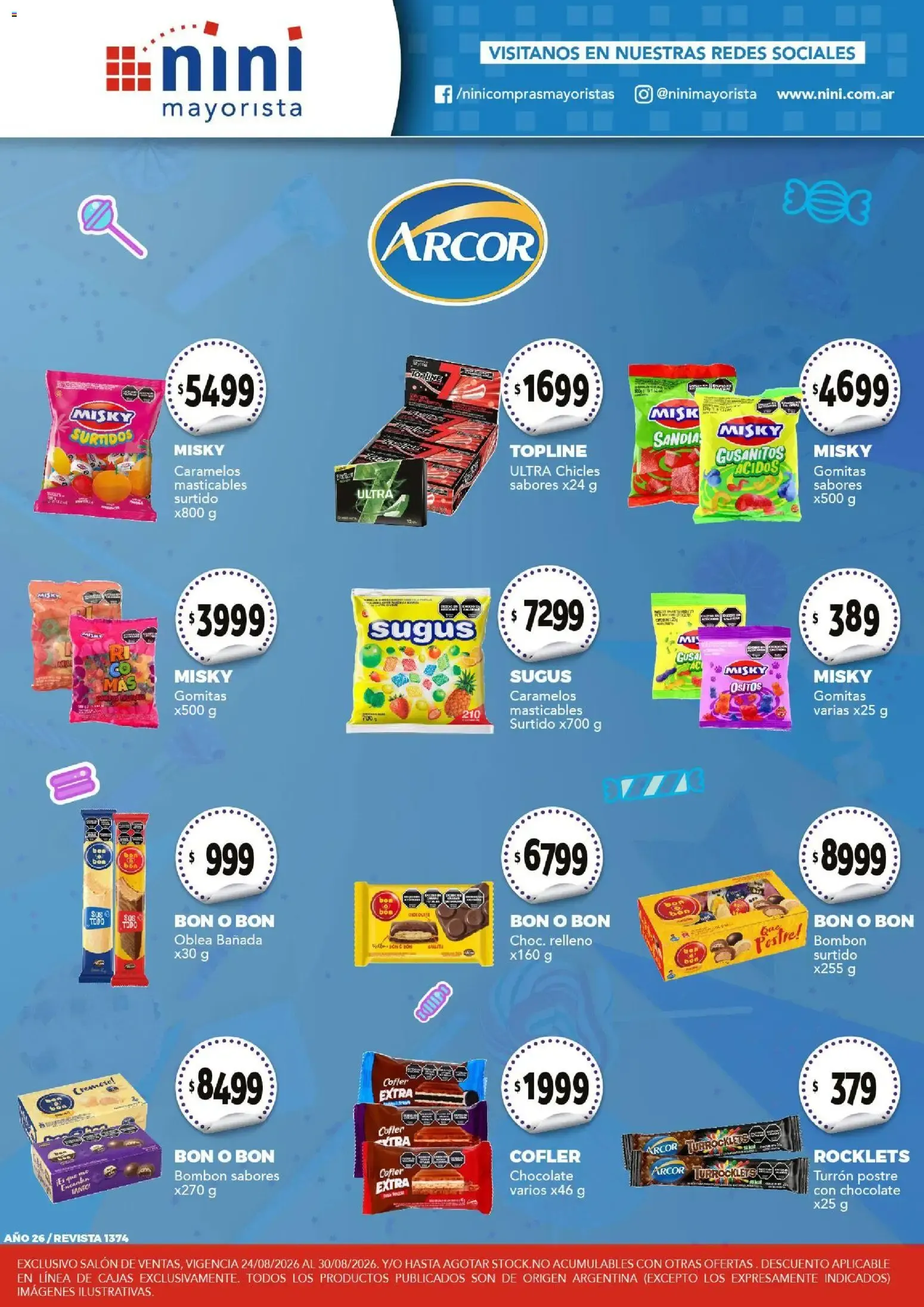 Ofertas de NINI Mayorista ofertas del 24/08/2026 - 30/08/2026 24 de agosto al 30 de agosto 2026 - Página 1 del catálogo