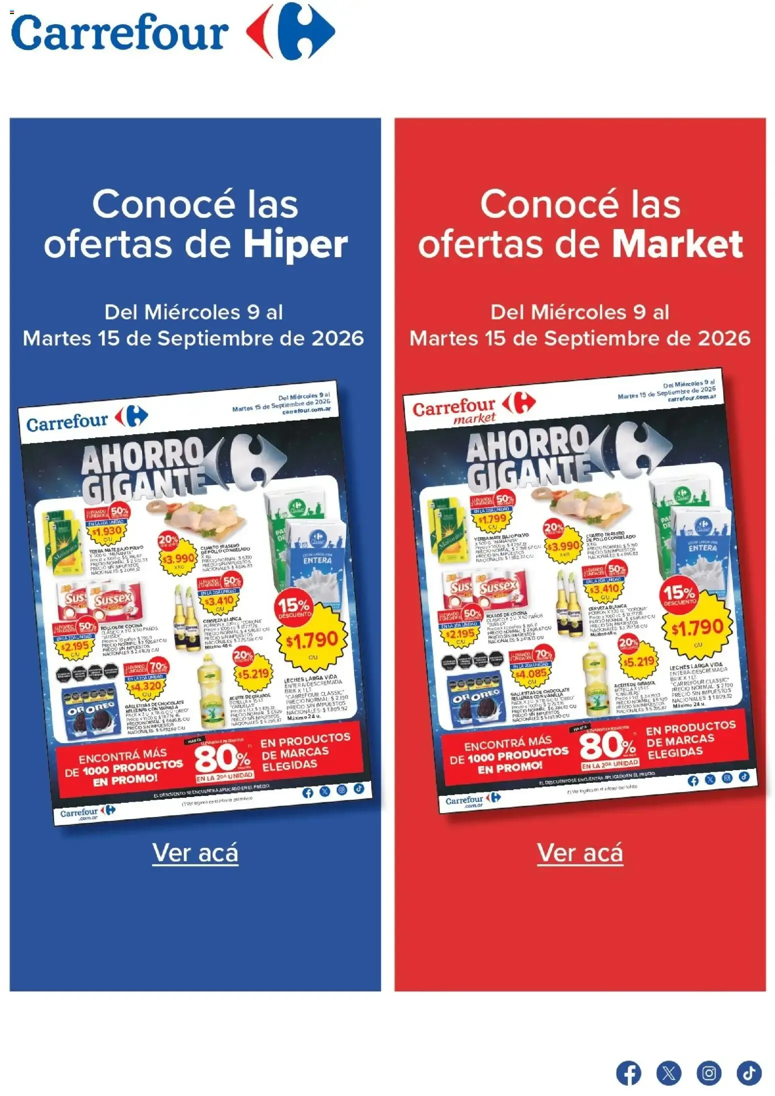 Ofertas de Carrefour - Ofertas || del 09/09/2026 - 15/09/2026 || Promociones 9 de septiembre al 15 de septiembre 2026 - Página 1 del catálogo