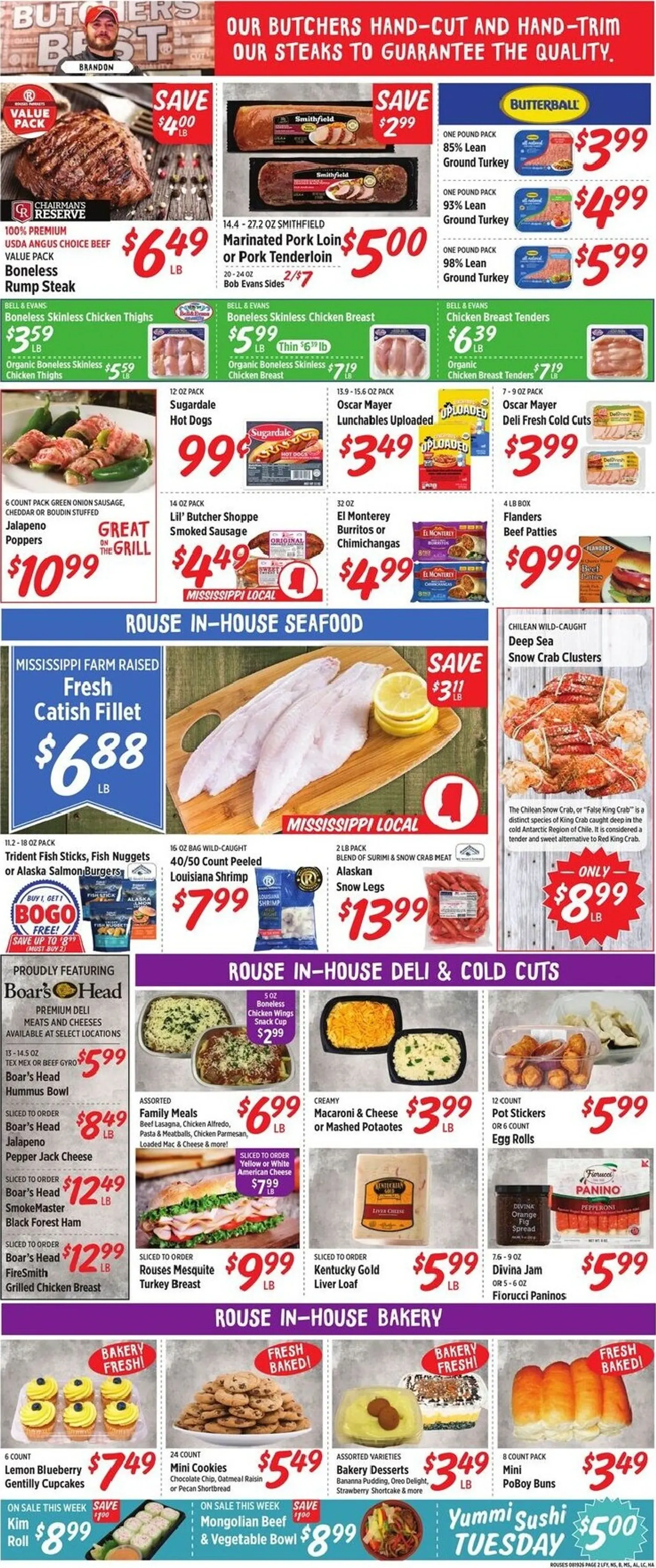 Weekly promotion Current Rouses Markets leaflet valid from Wednesday 08/19/2026 to Wednesday 08/26/2026 spanning from August 19 to August 26 2026 - Page 3 for Catalogue 365