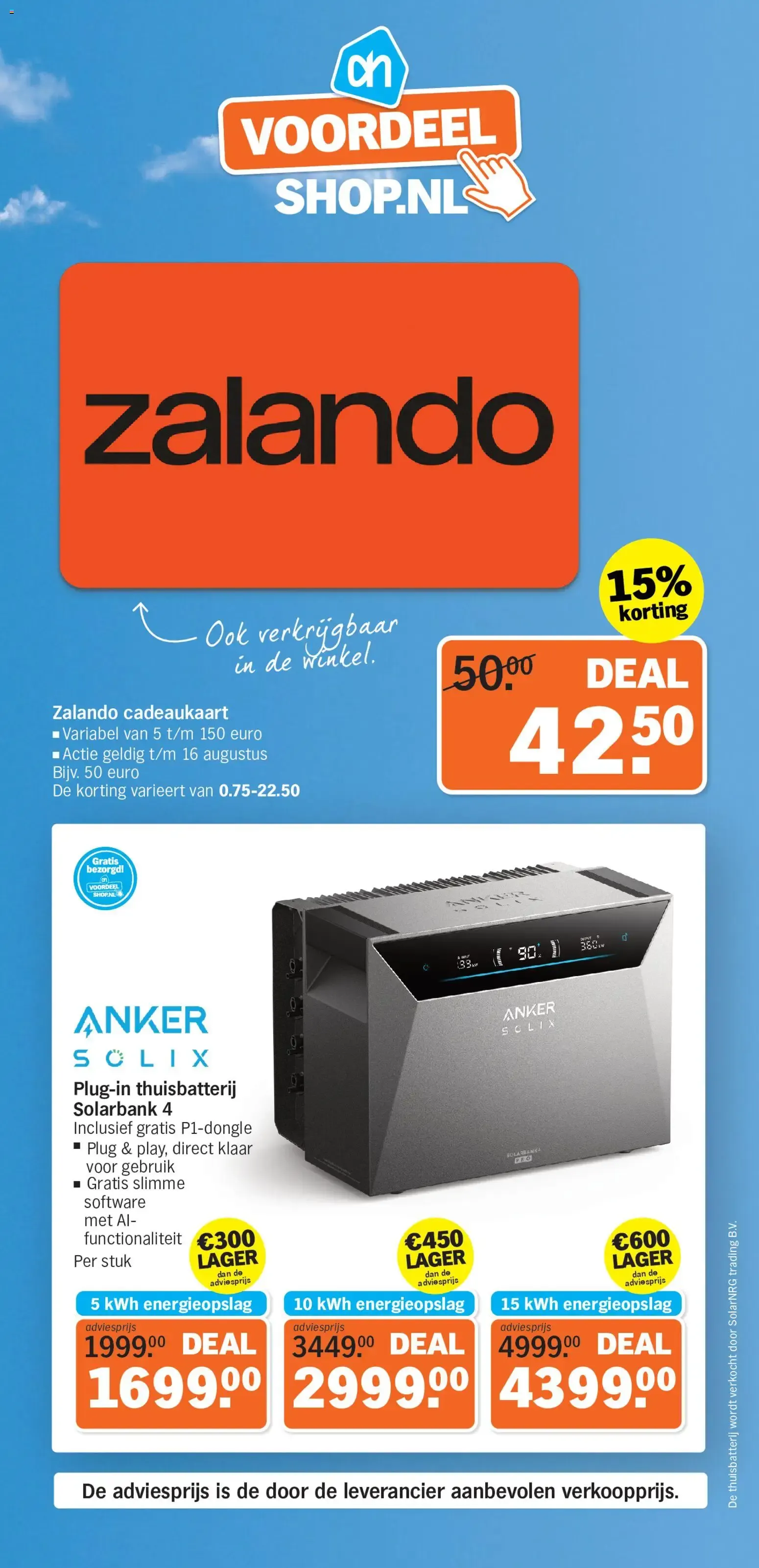 VOORDEEL SHOP.NL van 3 augustus tot 9 augustus 2026 - Folder pagina 1