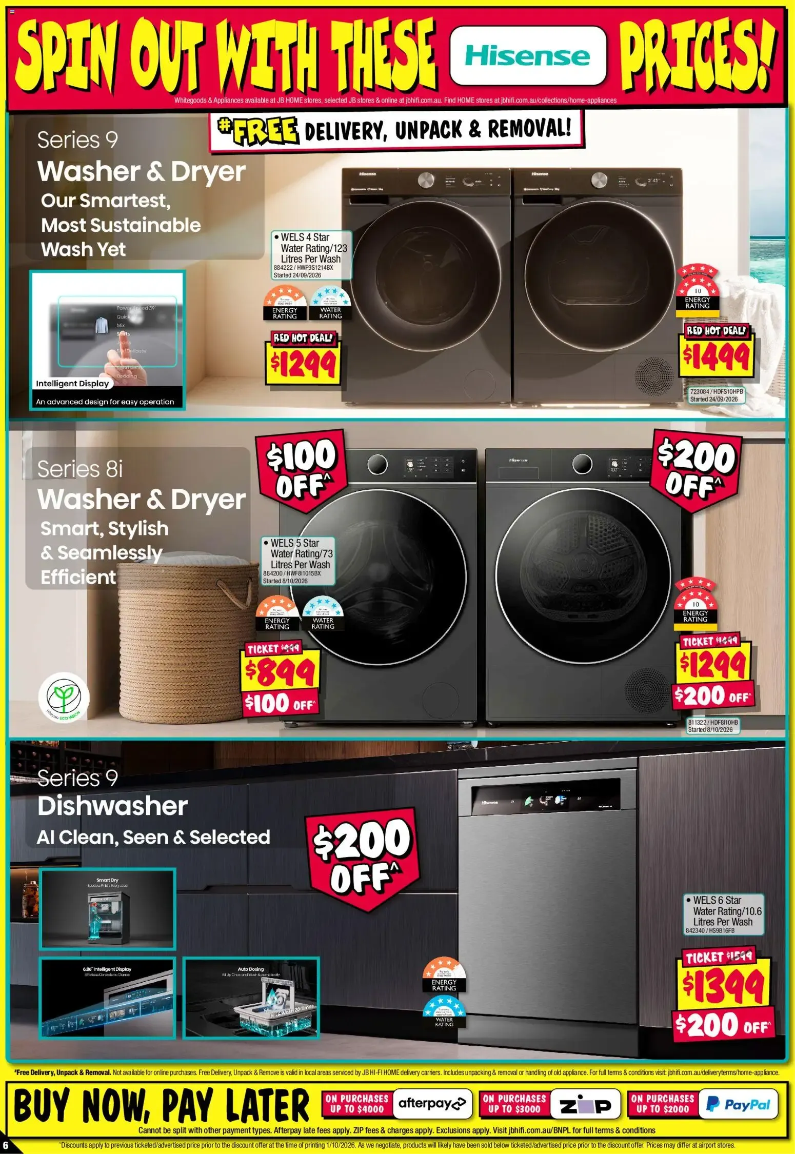JB Hi-Fi catalogue Hisense Sellout - 15/10/2026 > weekly / monthly specials - Catalogue valid from 15 October to 21 October 2026 - page 6