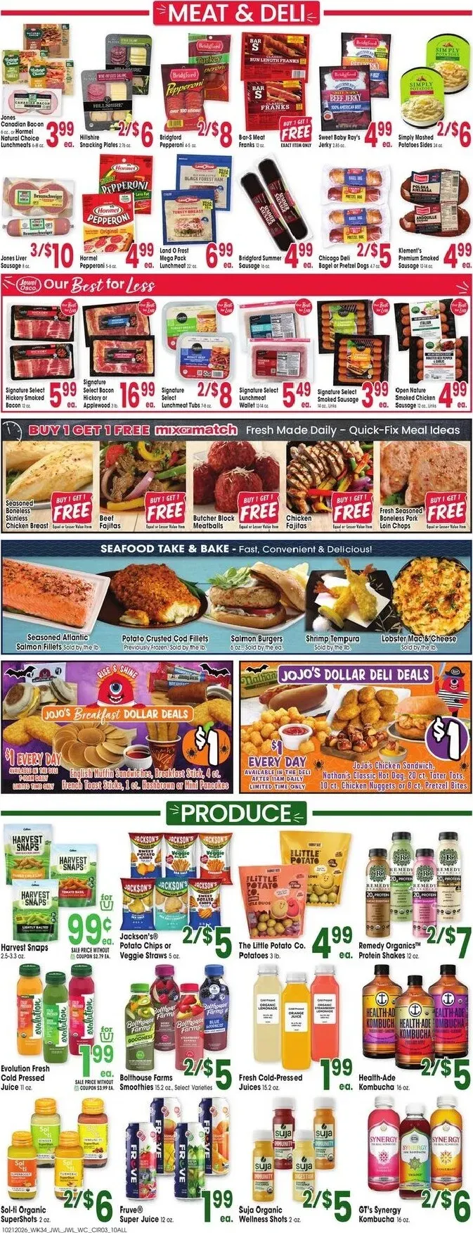 Weekly promotion Current Jewel-Osco leaflet valid from Wednesday 10/21/2026 to Tuesday 10/27/2026 spanning from October 21 to October 27 2026 - Page 3 for Catalogue 365