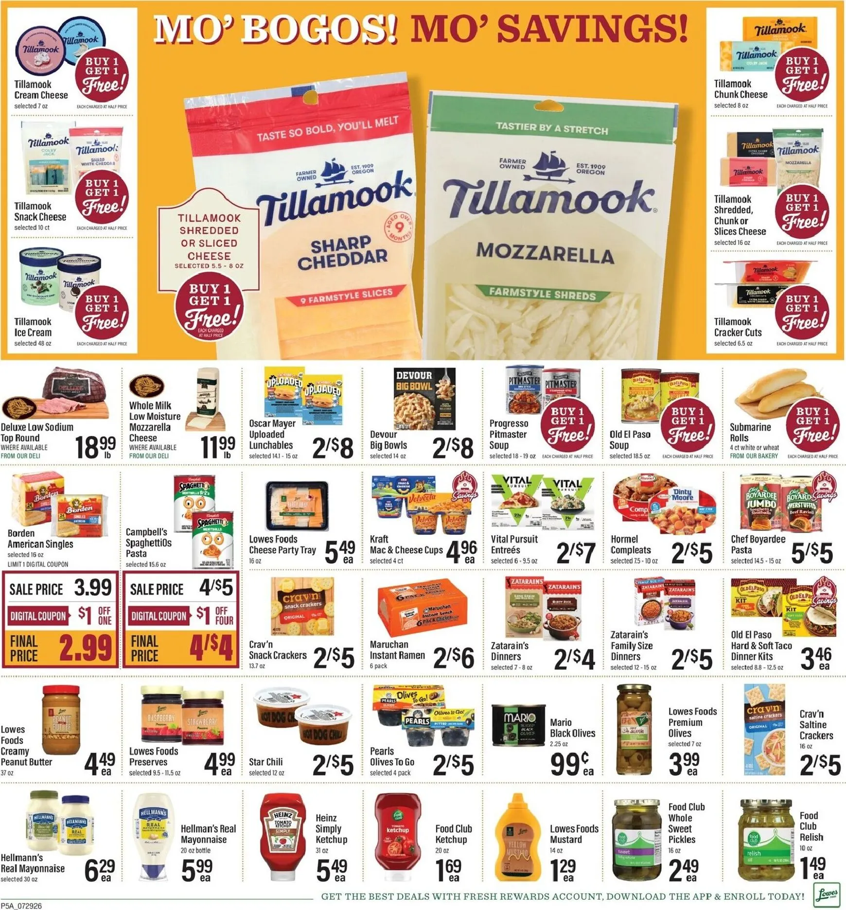 Weekly ad Lowes Foods: Ribeyes on the Prize from July 29 to August 4 2026 - Page 5