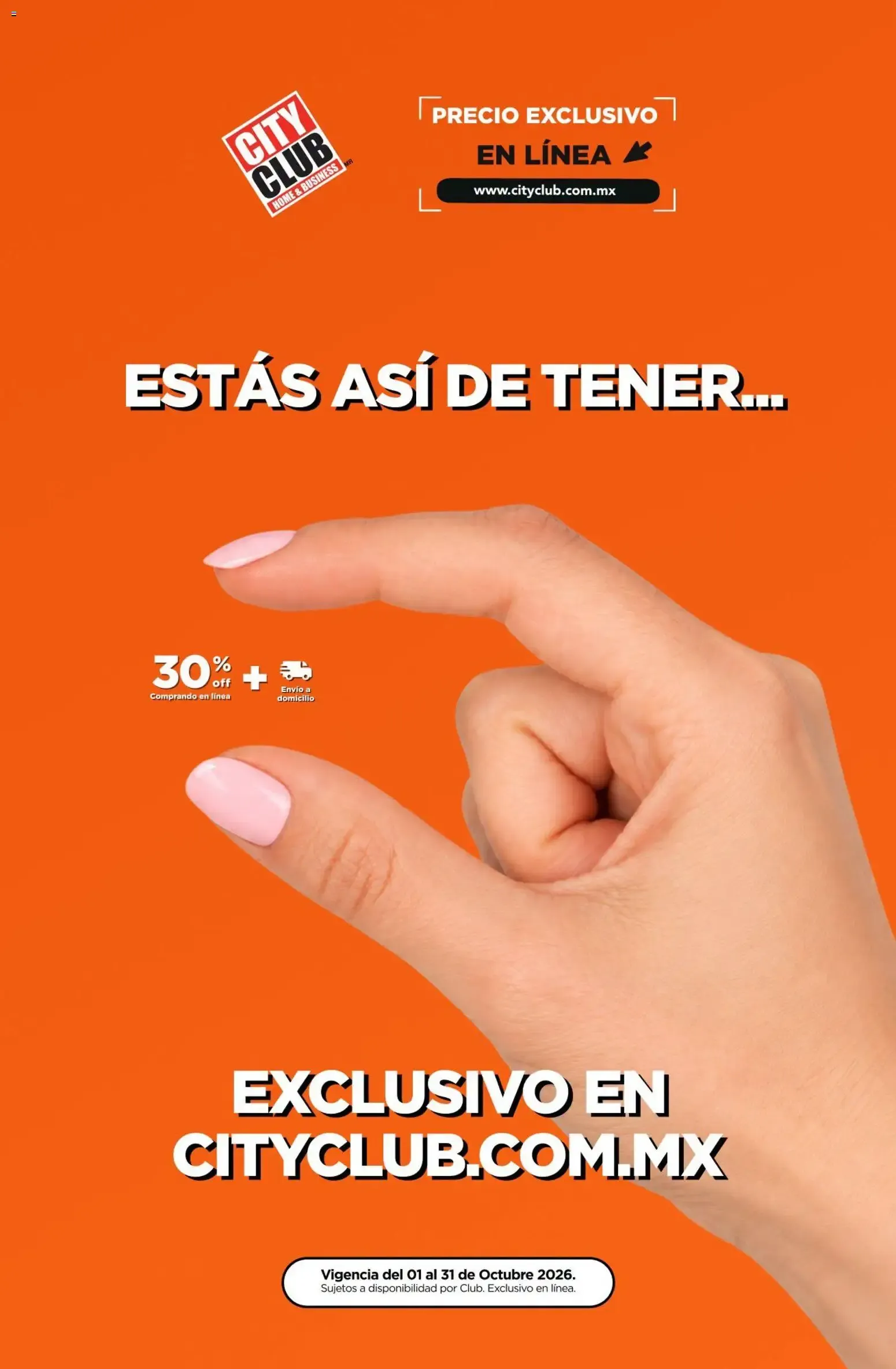 Catálogo de City Club catálogo Estás así de tener... (01/10/2026 - 31/10/2026) - catálogo en línea 1 de octubre al 31 de octubre 2026 - Pagina 1